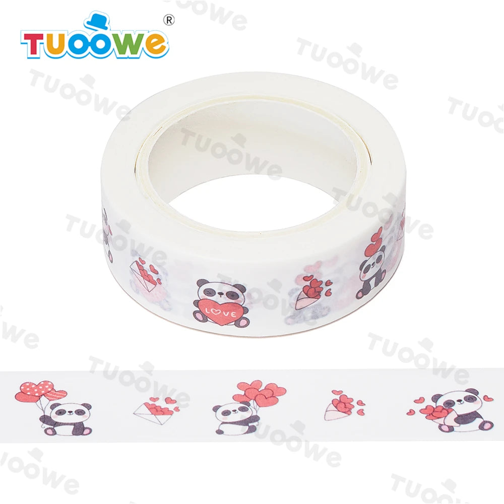 TW Collection Panda Bear Love Washi Tape by SSC Designs - 15mm x 30 Feet