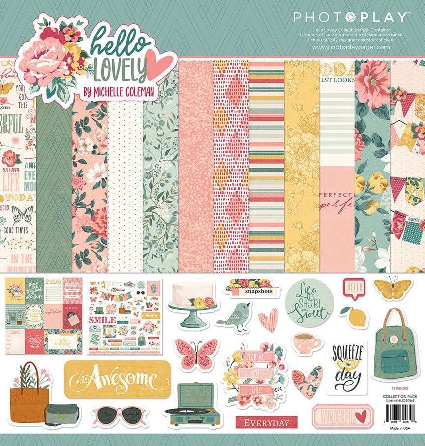 Hello Lovely Collection 12 x 12 Paper & Sticker Collection Pack by Photo Play Paper - Scrapbook Supply Companies