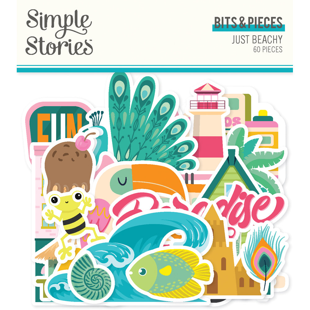Just Beachy Collection Bits & Pieces Die Cuts by Simple Stories