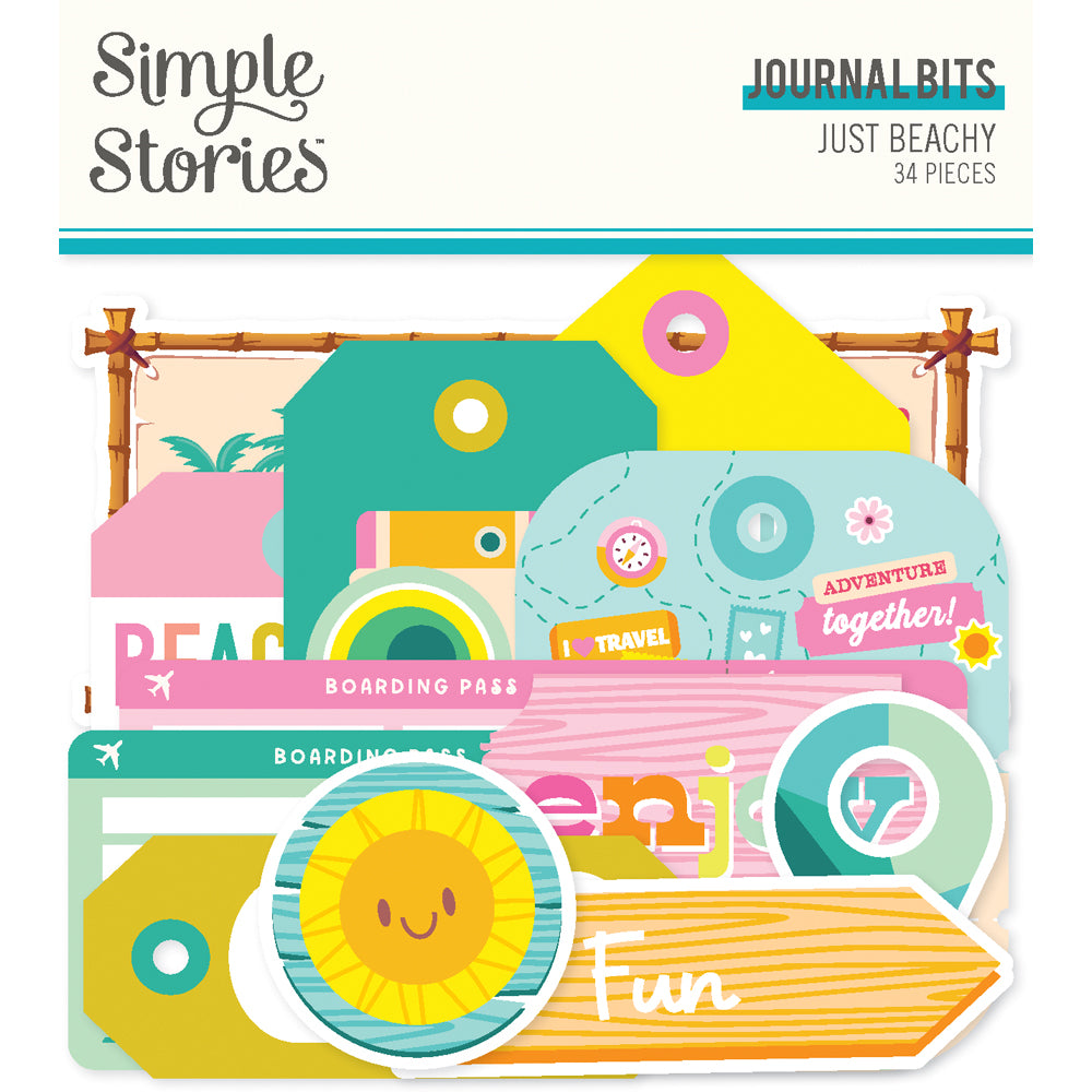 Just Beachy Collection Journal Bits & Pieces Die Cuts by Simple Stories