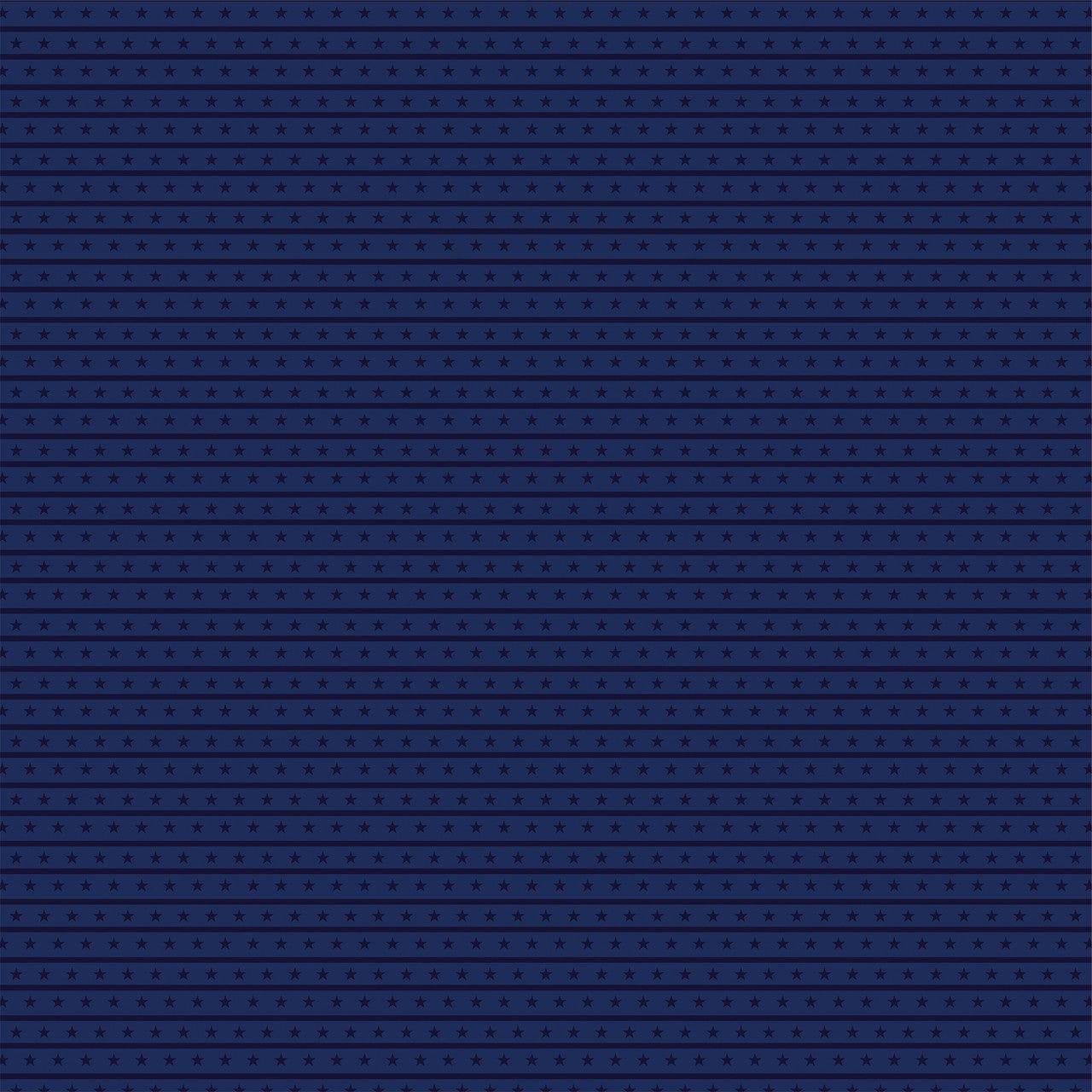 Fourth of July Collection All American Fans 12 x 12 Double-Sided Scrapbook Paper by Carta Bella - Scrapbook Supply Companies