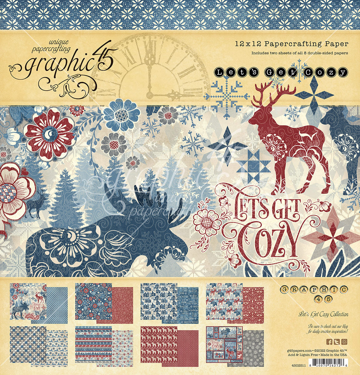 Let's Get Cozy Collection 12 x 12 Scrapbook Collection Pack by Graphic 45
