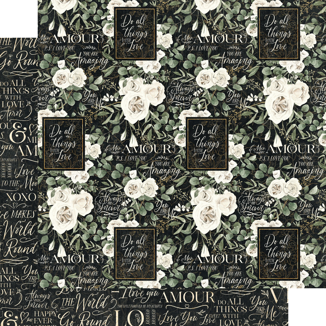P.S. I Love You Collection Always and Forever 12 x 12 Double-Sided Scrapbook Paper by Graphic 45 - Scrapbook Supply Companies