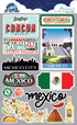 Jetsetters World Collection Cancun, Mexico 4.5 x 7 Scrapbook Embellishment by Reminisce