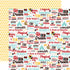 A Magical Voyage Collection Vacation Phrases 12 x 12 Double-Sided Scrapbook Paper by Echo Park Paper