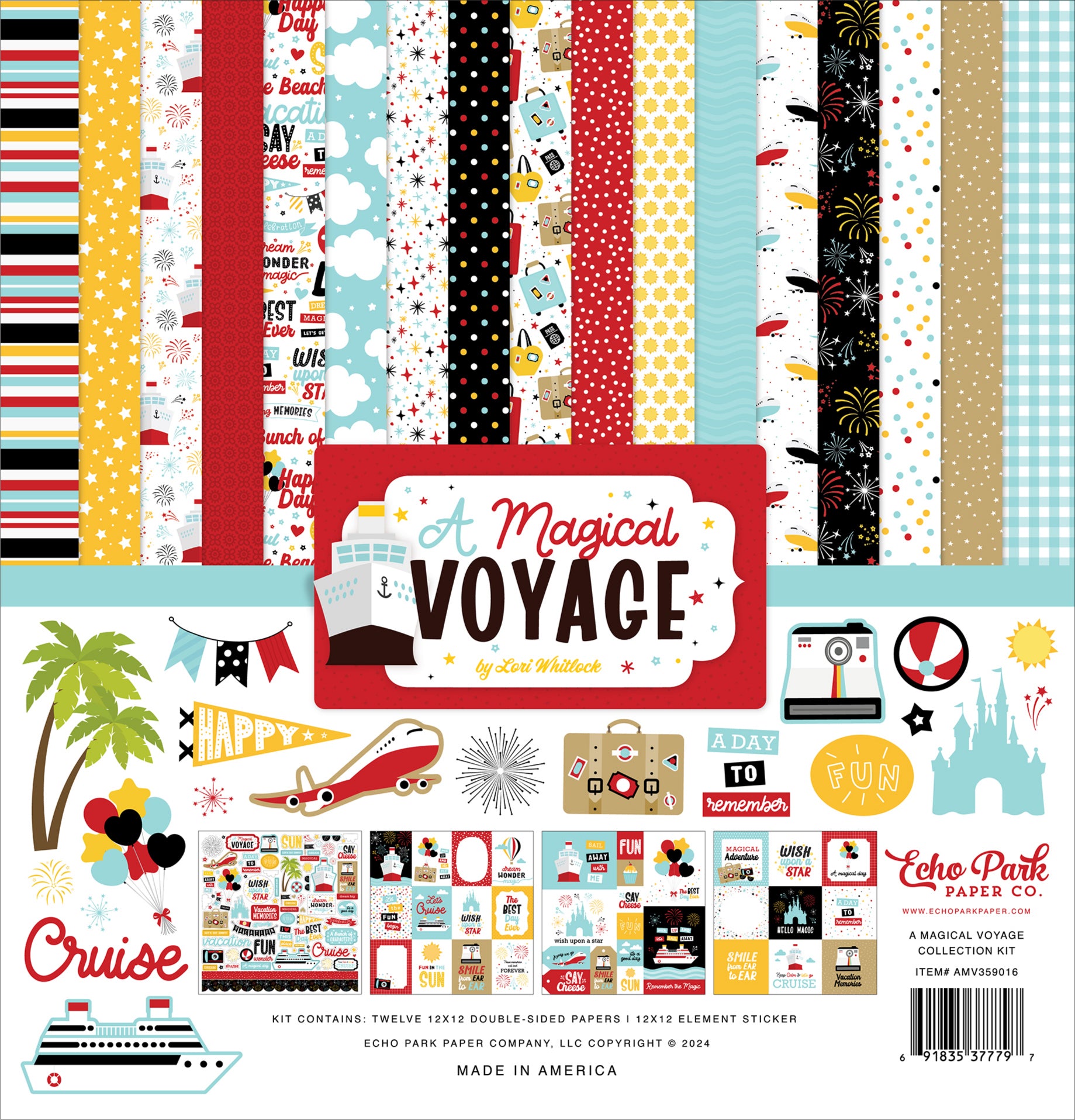 A Magical Voyage Collection 12 x 12 Scrapbook Collection Kit by Echo Park Paper