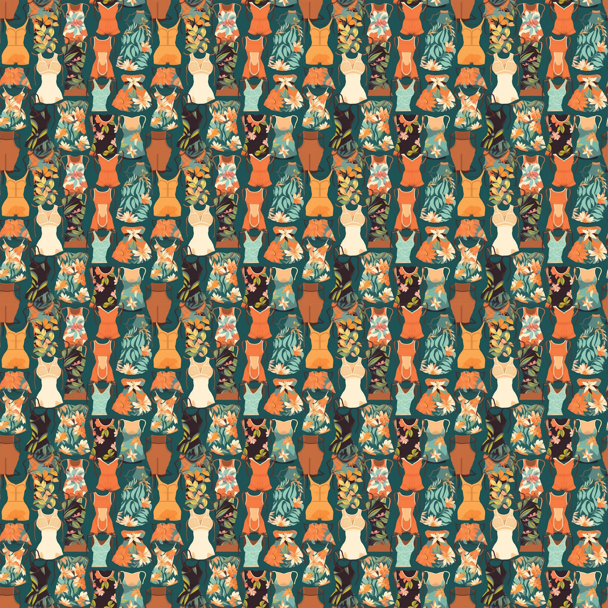 Beach Party Collection Beach Chairs 12 x 12 Double-Sided Scrapbook Paper by SSC Designs