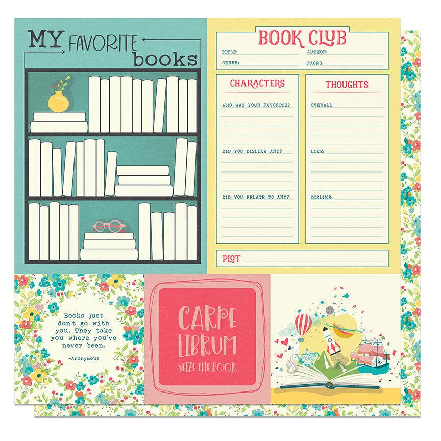 Book Club Collection Favorite Character 12 x 12 Double-Sided Scrapbook Paper by Photo Play Paper - Scrapbook Supply Companies