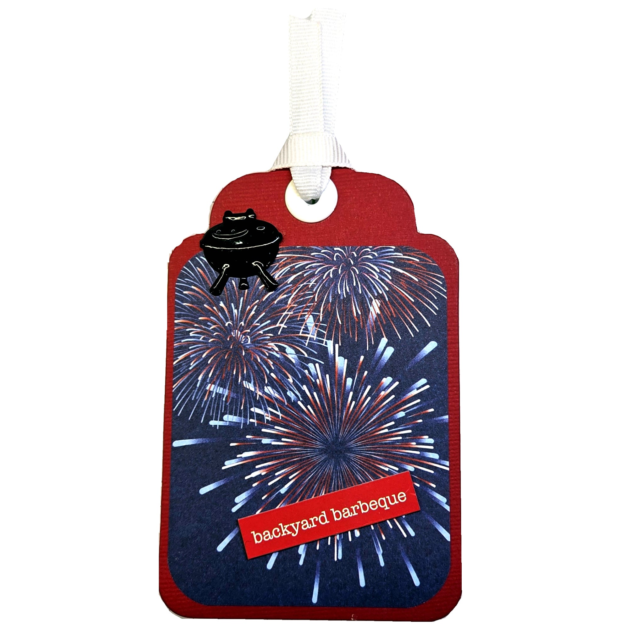 Terrific Tags Collection Backyard Barbeque Fireworks Accent Tag by SSC Designs