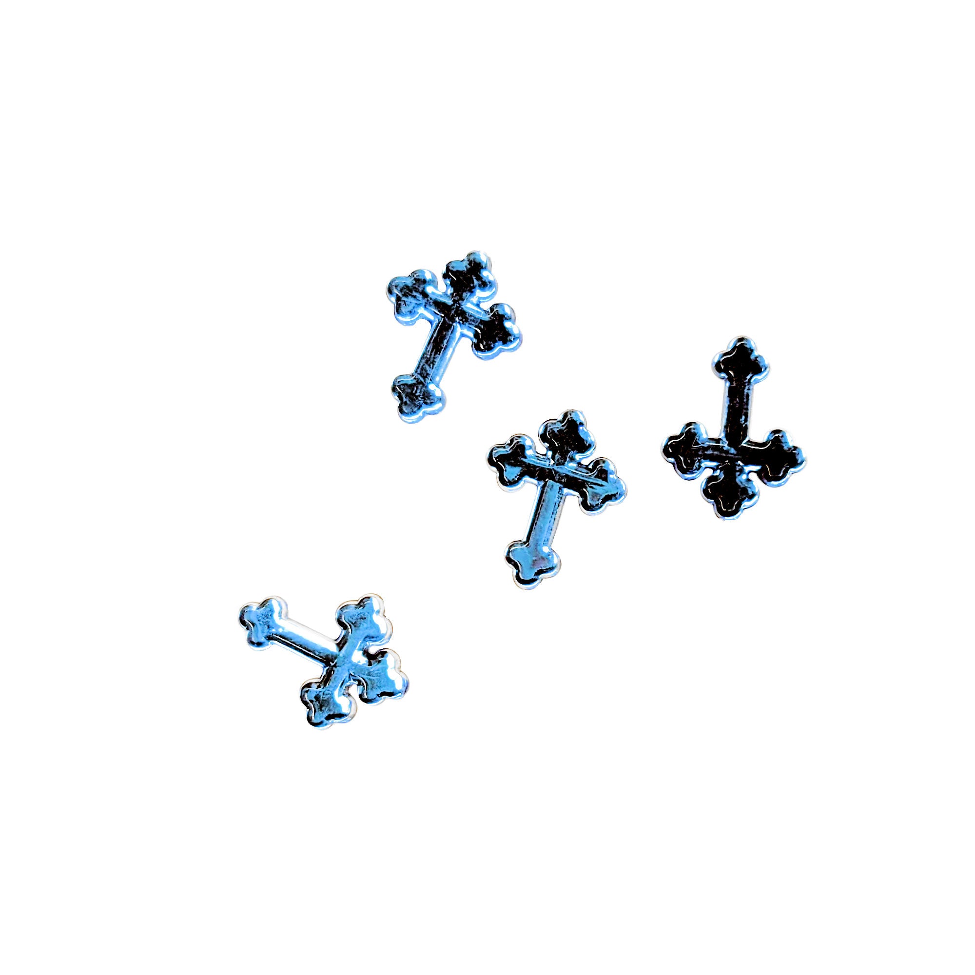 Holy Sacraments Collection .75" Blue Crosses by SSC Designs - Pkg. of 12