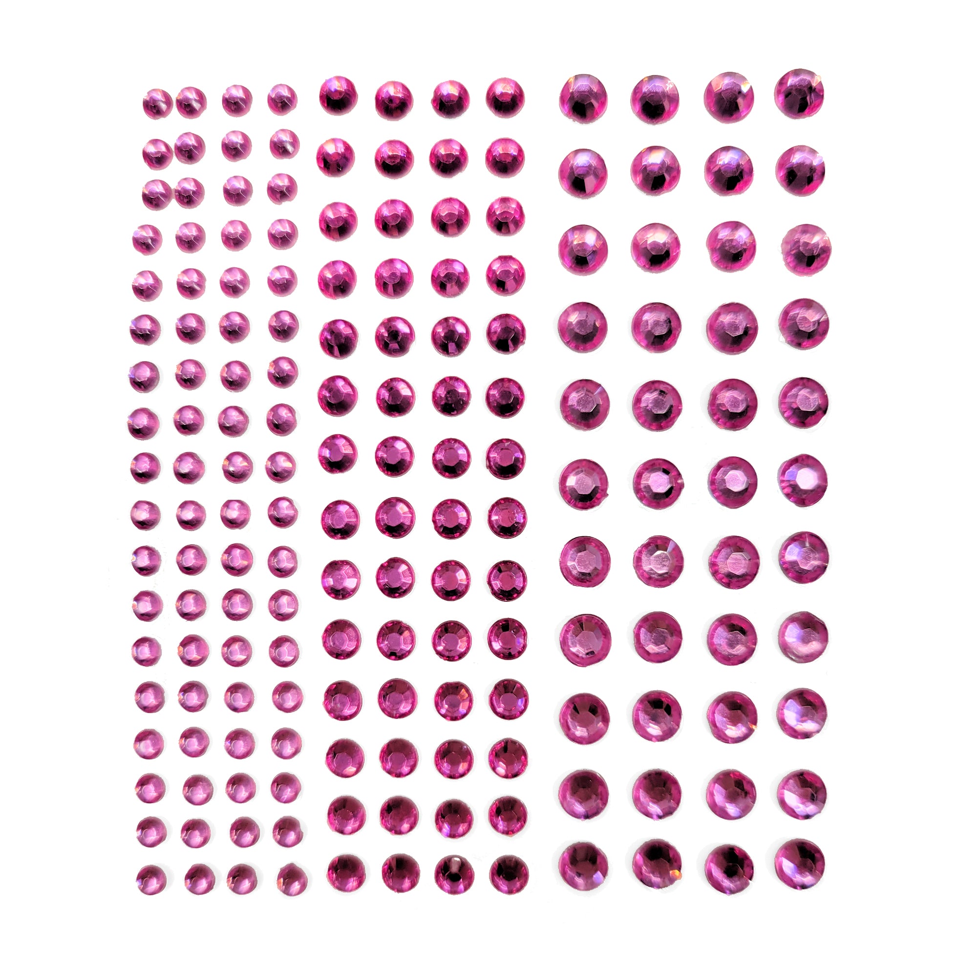 Basically Bling Collection 3, 4 & 5 mm Bubblegum Gem Scrapbook Embellishments by SSC Designs - 172 Pieces