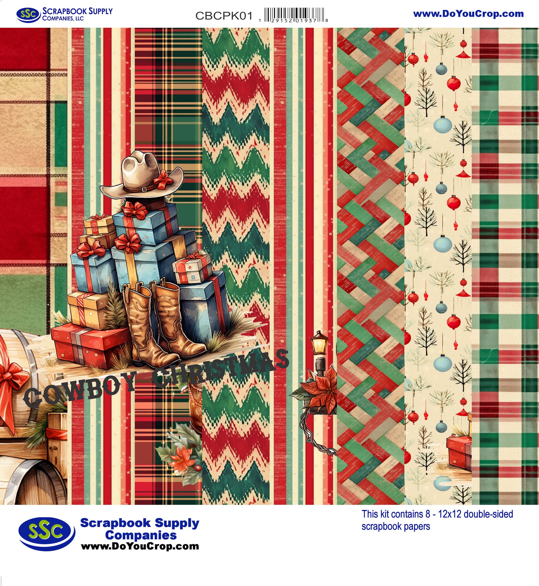 SSC Designs | Cowboy Christmas Scrapbook Collection Kit