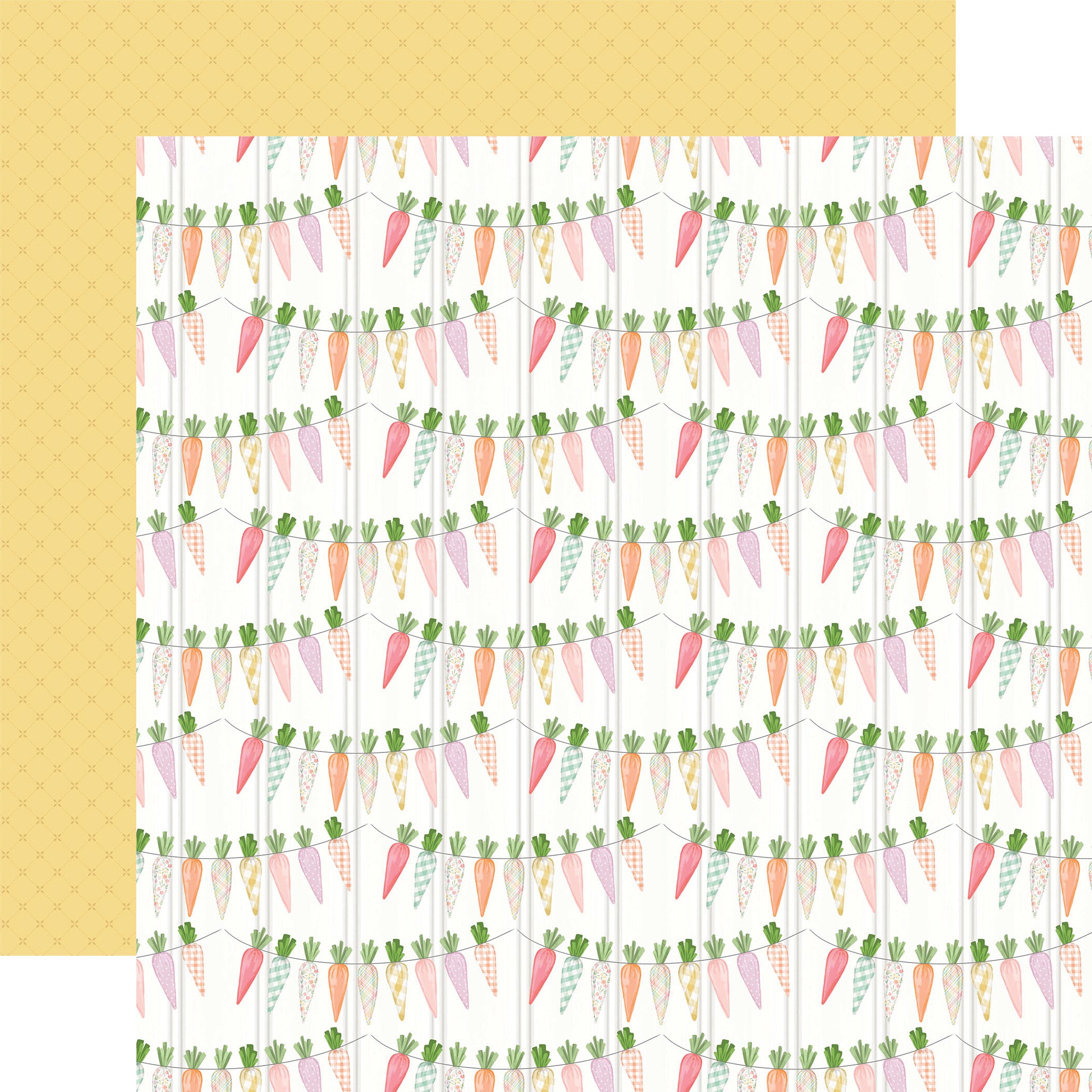 Here Comes Easter Collection Hello Easter 12 x 12 Double-Sided Scrapbook Paper by Carta Bella