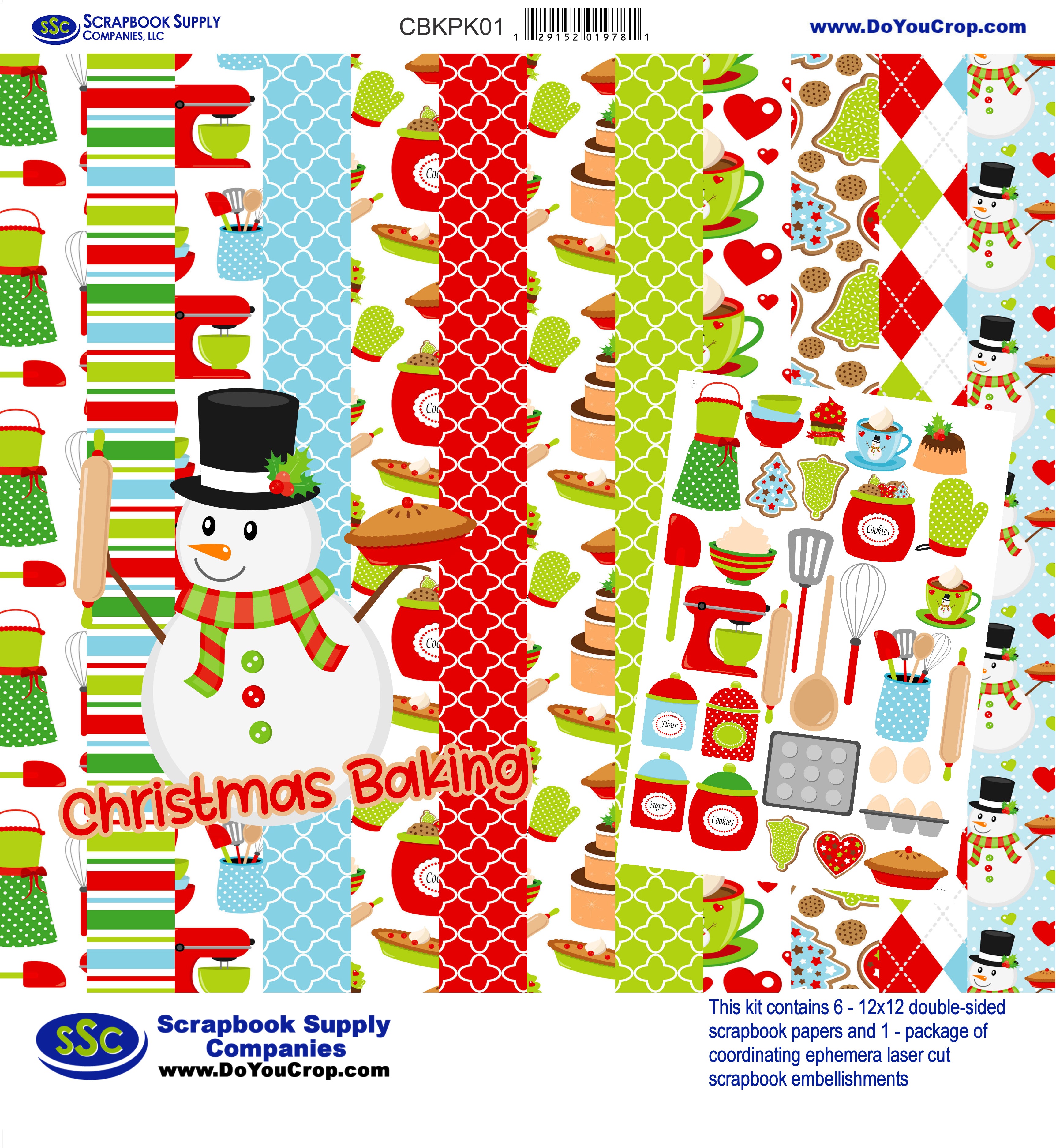 Christmas Baking 12 x 12 Scrapbook Collection Kit by SSC Designs