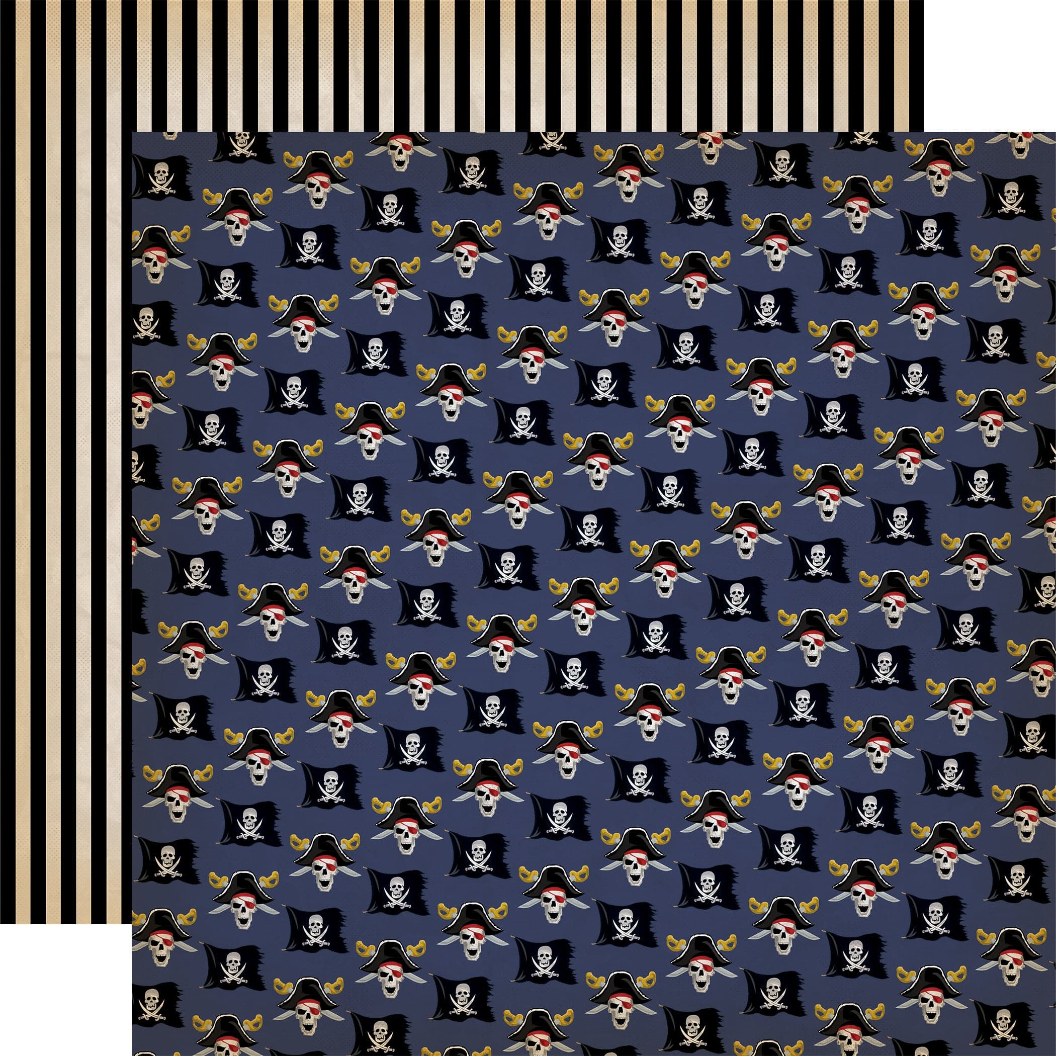 Pirates Collection Ahoy There Matey 12 x 12 Double-Sided Scrapbook Paper by Carta Bella