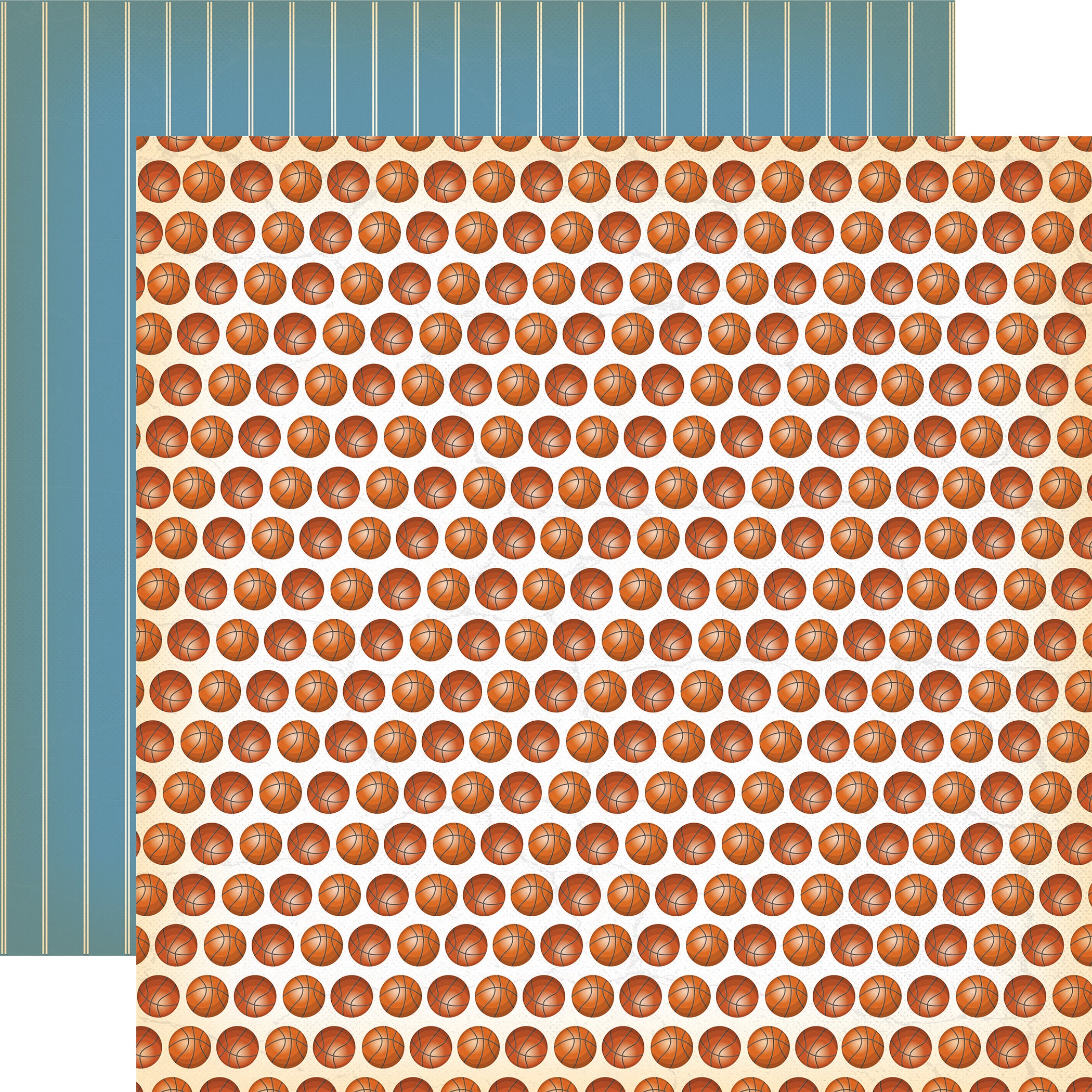 Slam Dunk Collection Basketball Dreams 12 x 12 Double-Sided Scrapbook Paper by Echo Park Paper