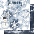 Calendar Memories Collection January 12 x 12 Double-Sided Scrapbook Paper by SSC Designs