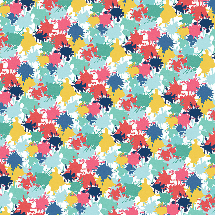 Crop Til You Drop Collection Inky Fingers 12 x 12 Double-Sided Scrapbook Paper by Photo Play Paper