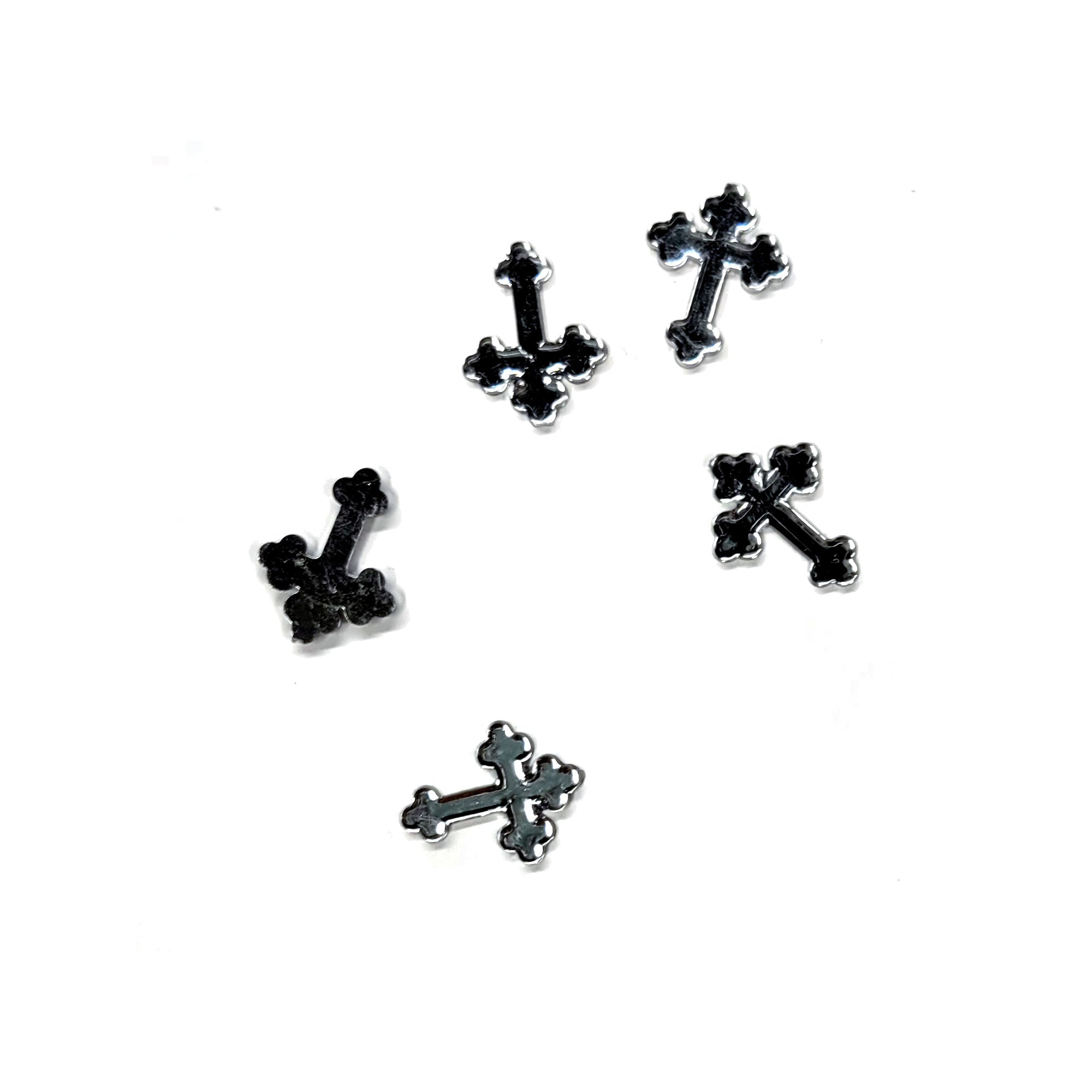 Holy Sacraments Collection .75" Clear Crosses by SSC Designs - Pkg. of 12