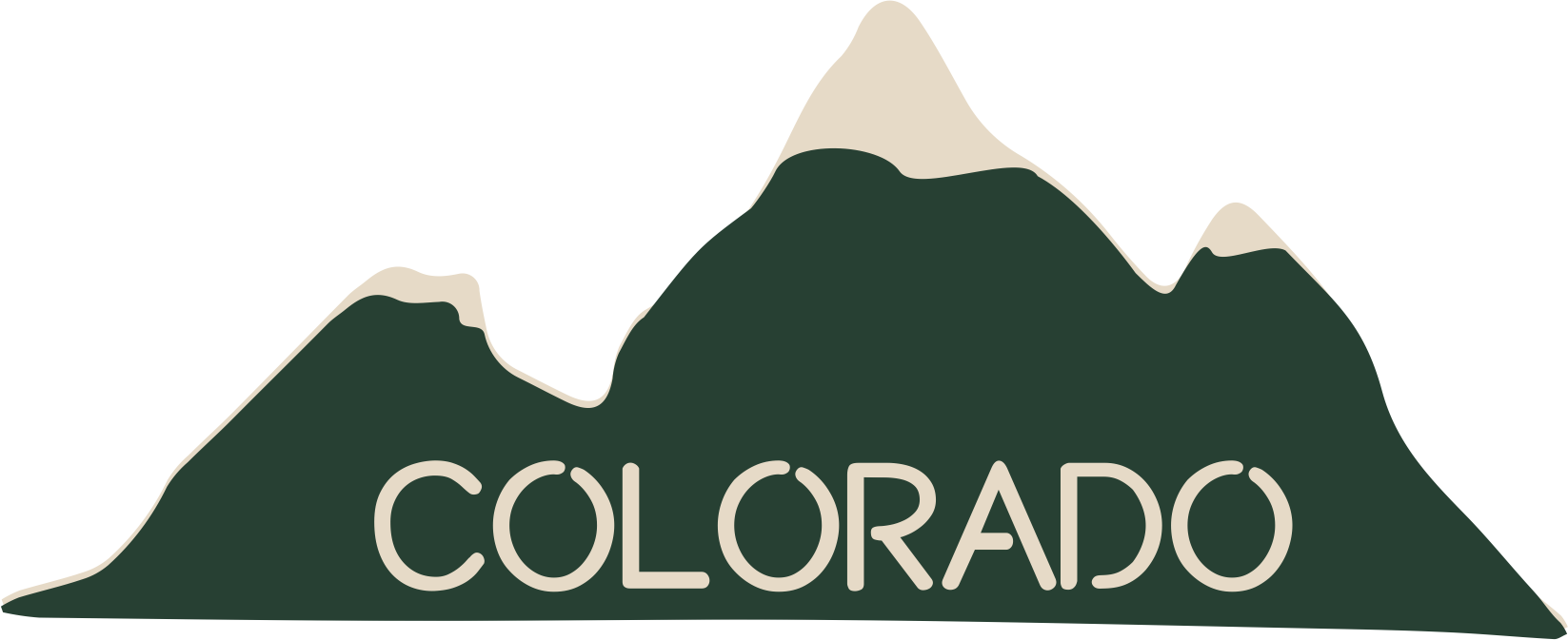 Colorado Collection Colorado Mountains 5.5 x 2.25 Laser Cut by SSC Laser Designs