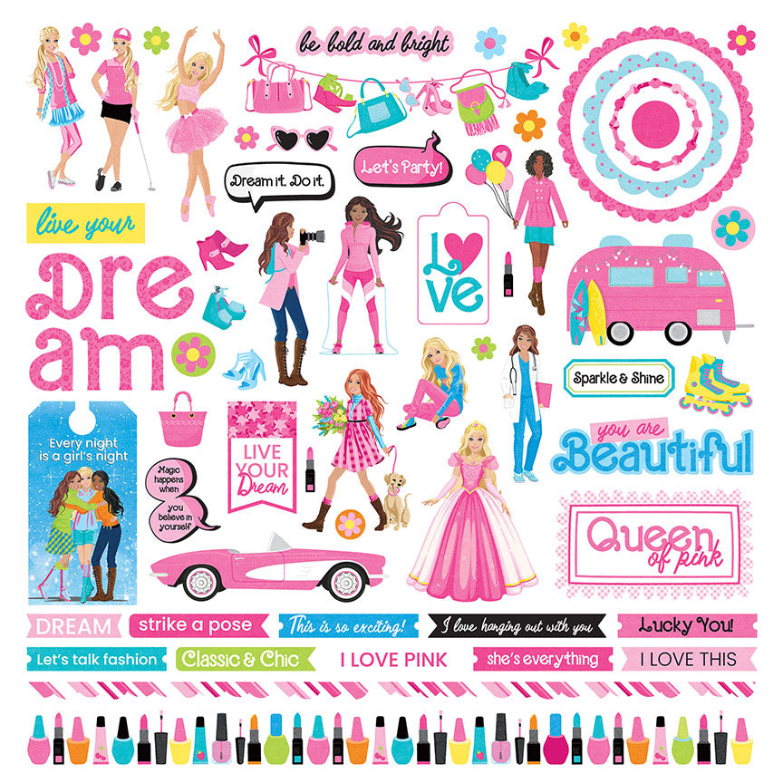 Fashion Dreams Collection 12 x 12 Scrapbook Collection Kit by Photo Play Paper