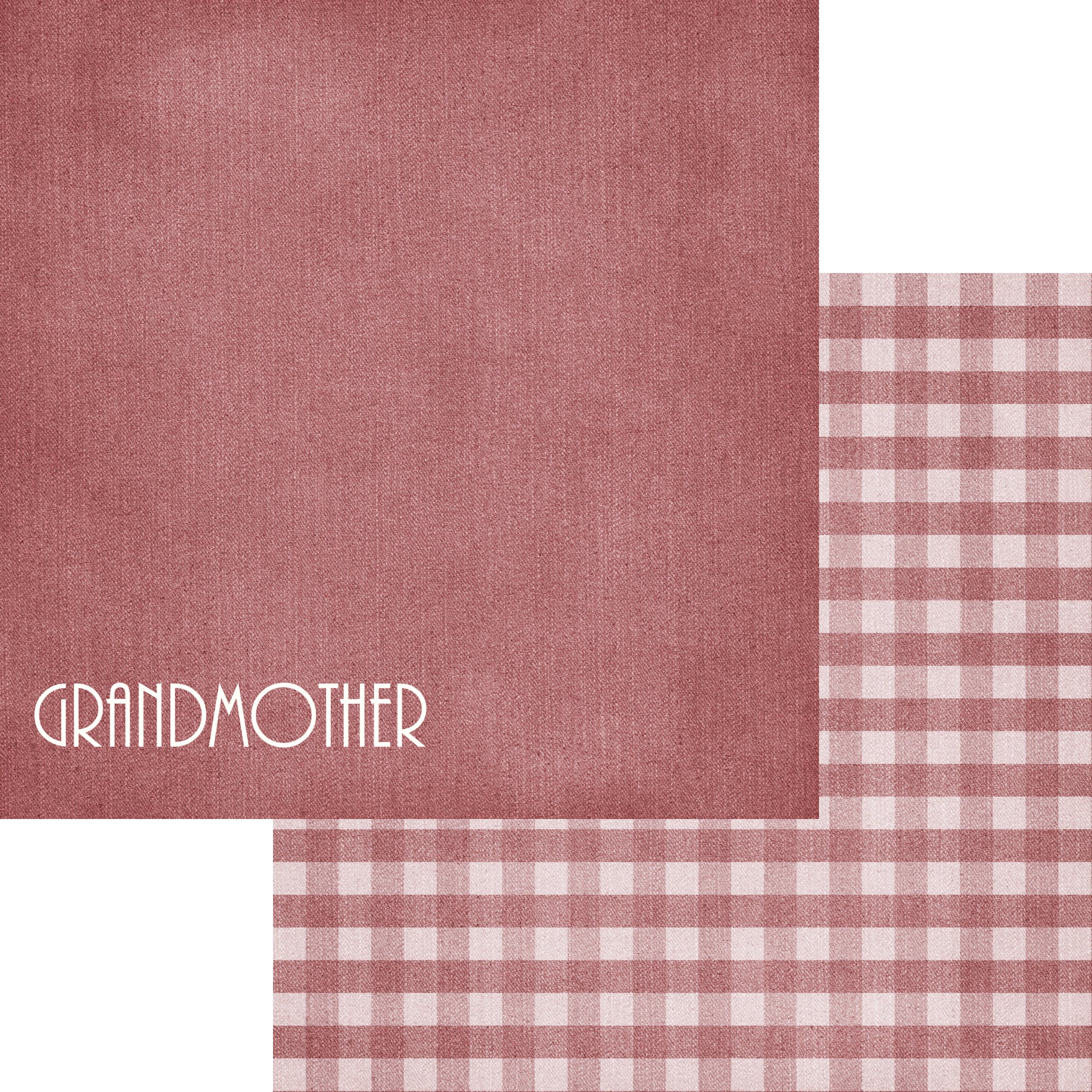 Family Collection Grandmother 12 x 12 Double-Sided Scrapbook Paper by SSC Designs