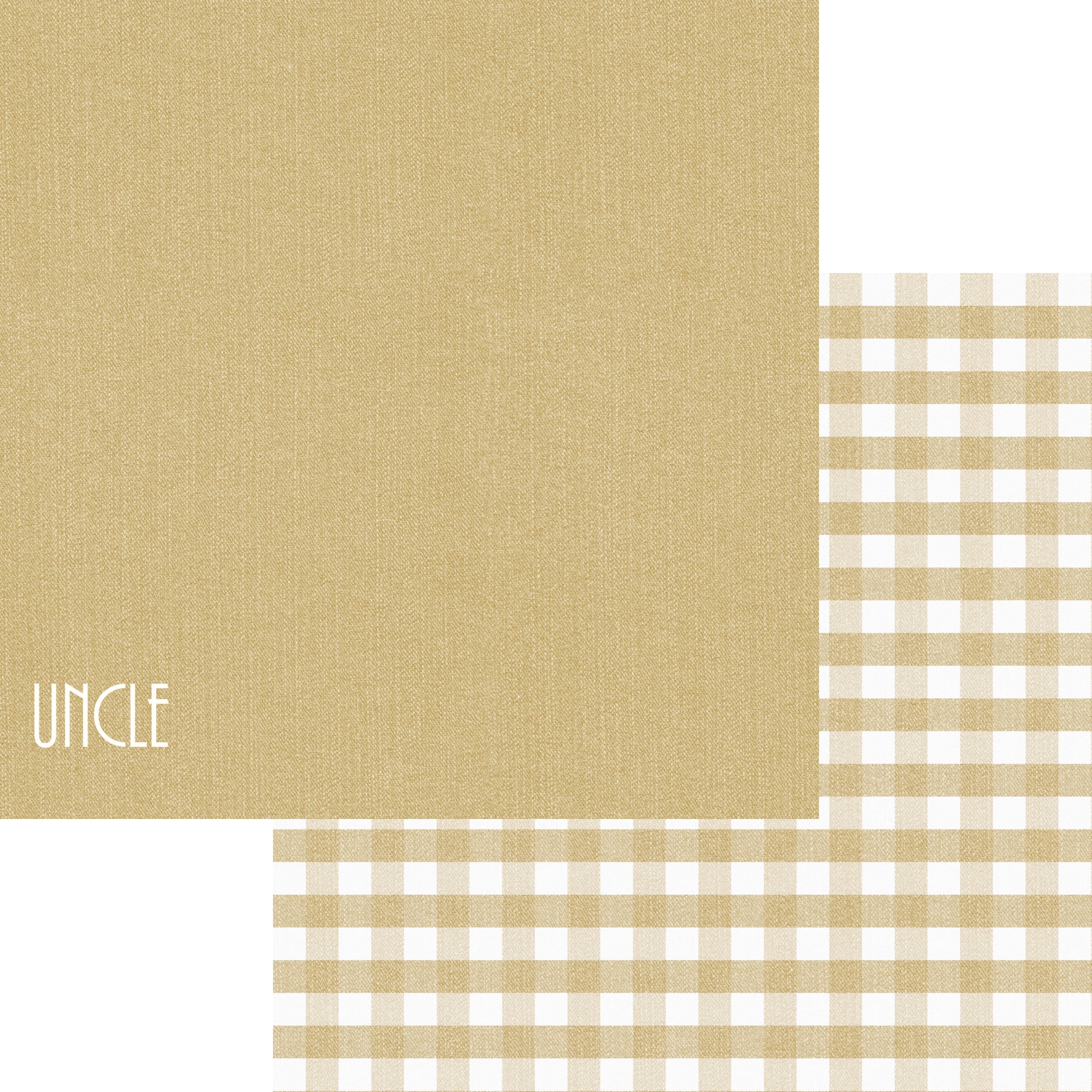 Family Collection Uncle 12 x 12 Double-Sided Scrapbook Paper by SSC Designs