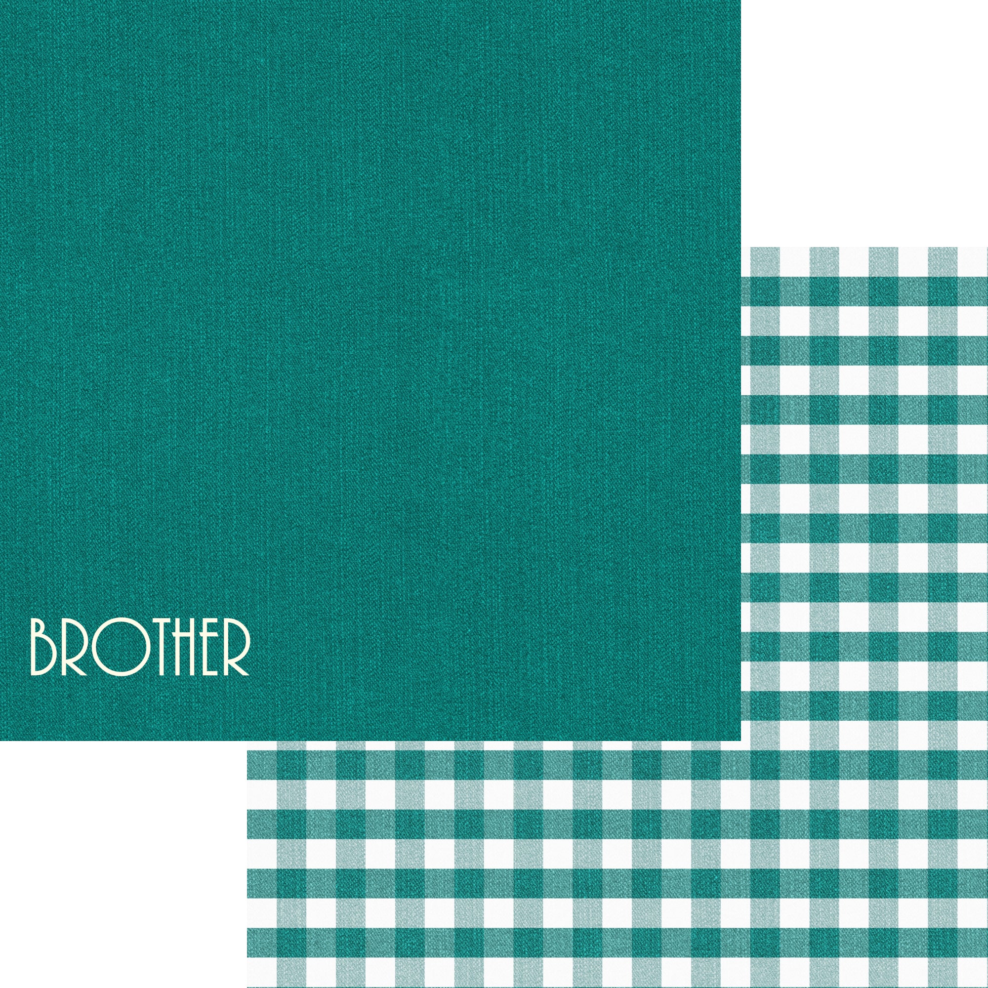 Family Collection Brother 12 x 12 Double-Sided Scrapbook Paper by SSC Designs
