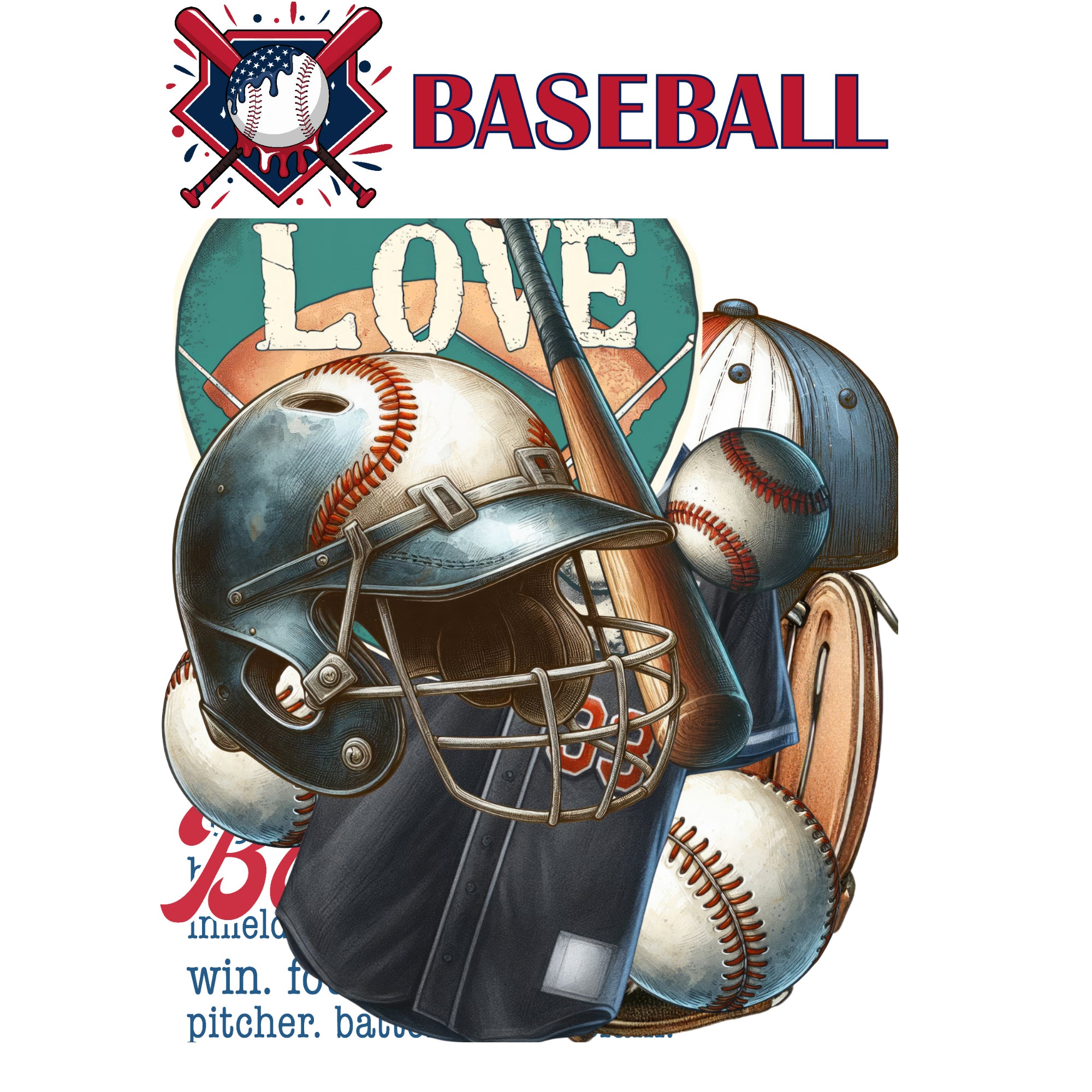 Go Big Sports Collection Baseball Laser Cut Scrapbook Ephemera Embellishments by SSC Designs