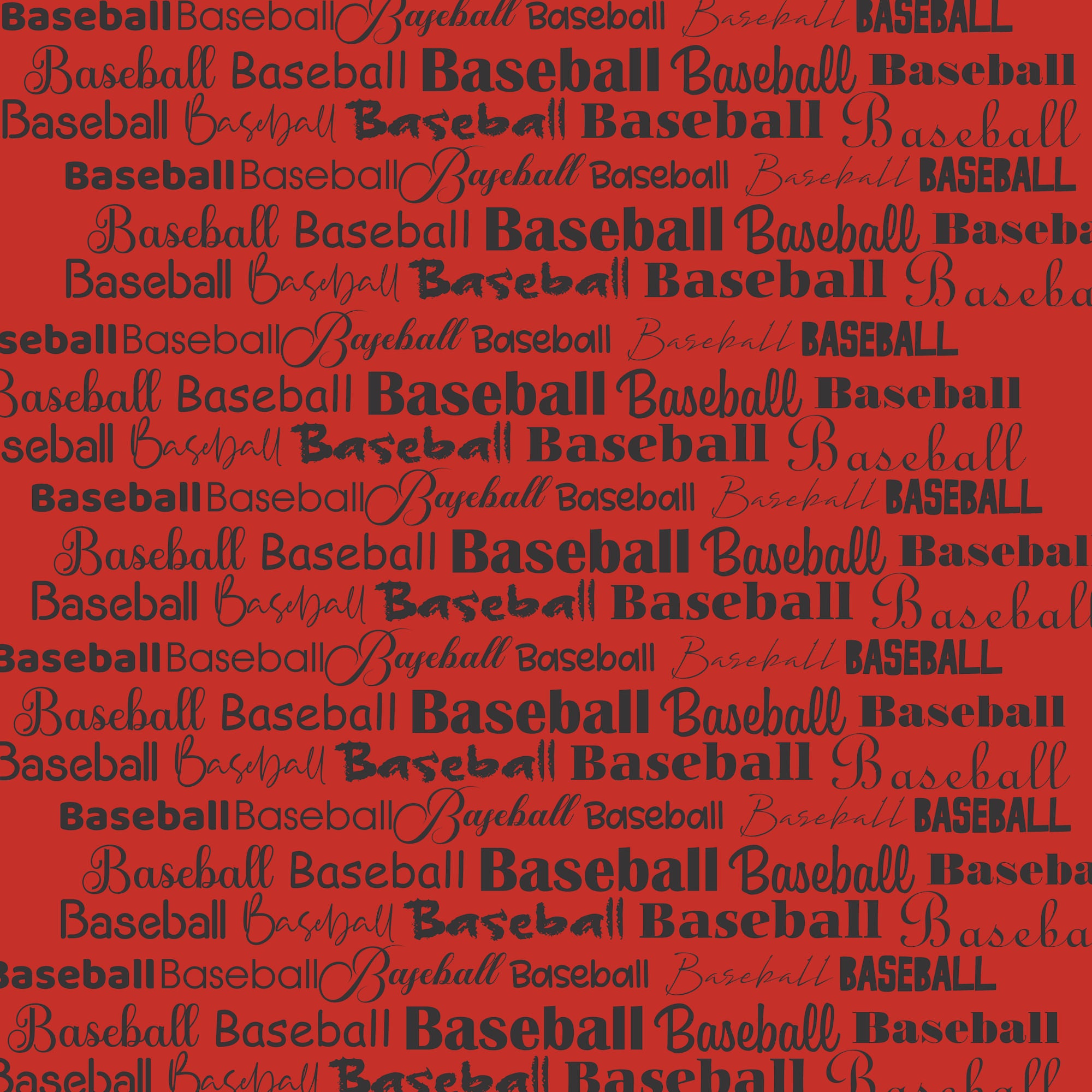 Go Big Sports Collection Baseball 12 x 12 Double-Sided Scrapbook Paper by SSC Designs