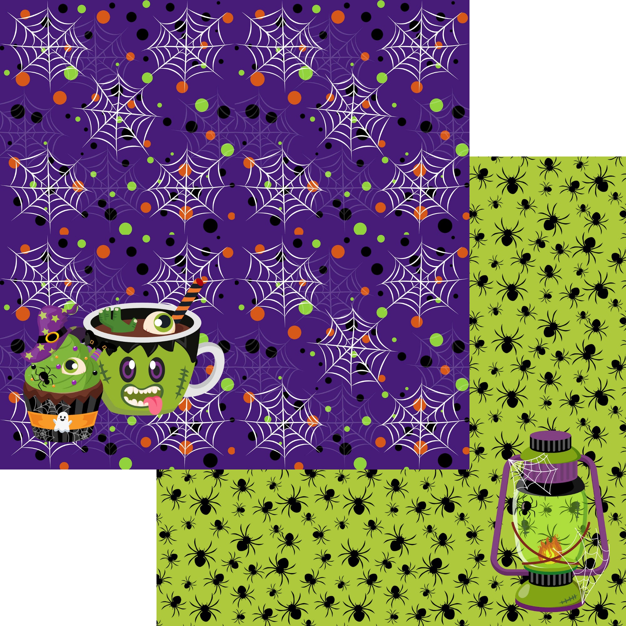 Happy Camp-o-ween 12 x 12 Scrapbook Paper & Embellishment Kit by SSC Designs