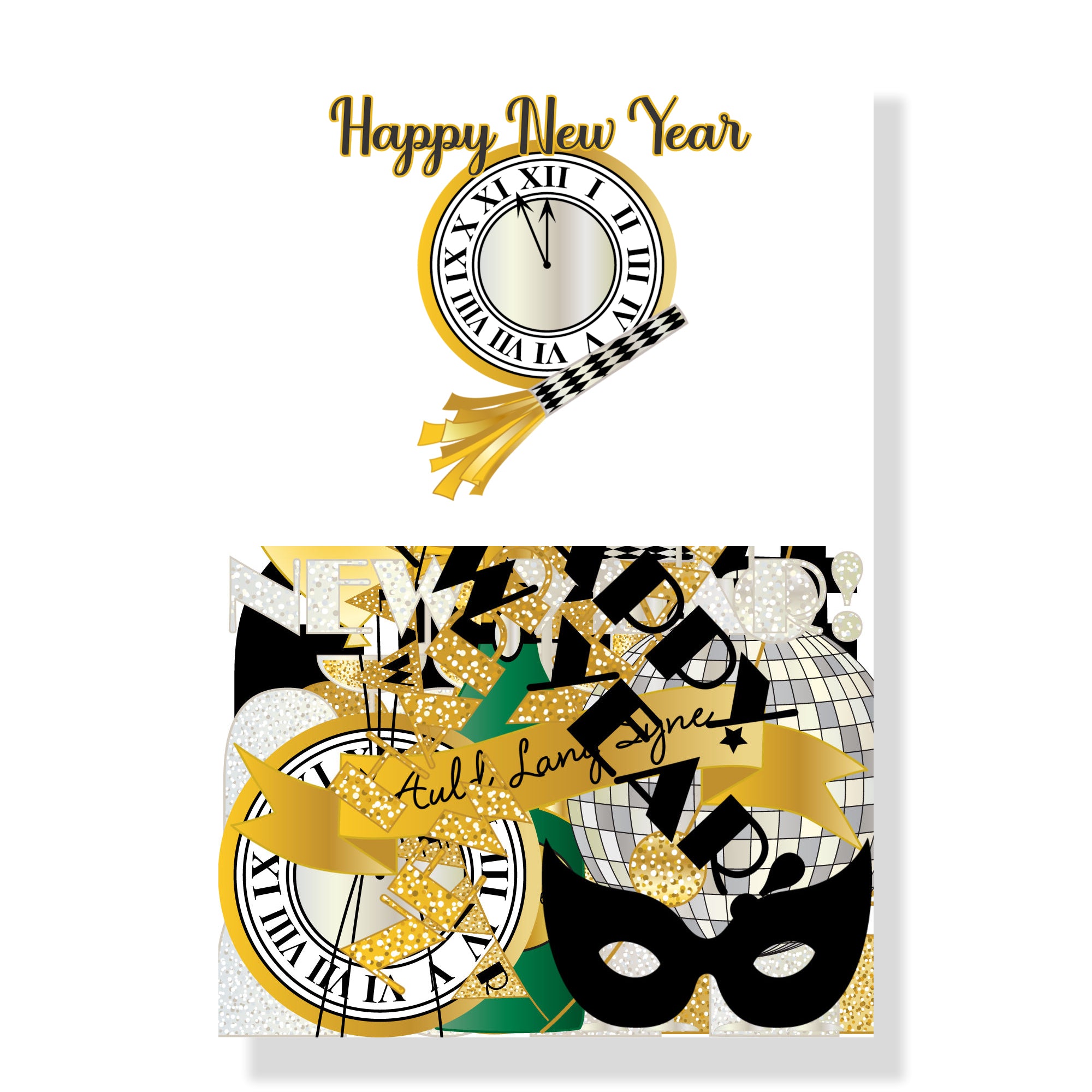 Happy New Year 2024 12 x 12 Scrapbook Collection Kit by SSC Designs