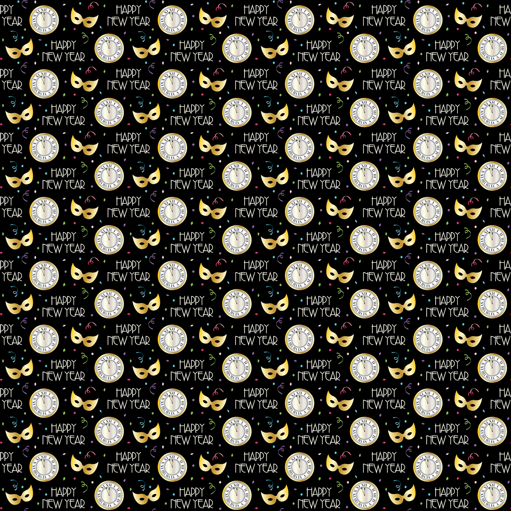 Happy New Year Collection Countdown to the New Year 12 x 12 Double-Sided Scrapbook Paper by SSC Designs