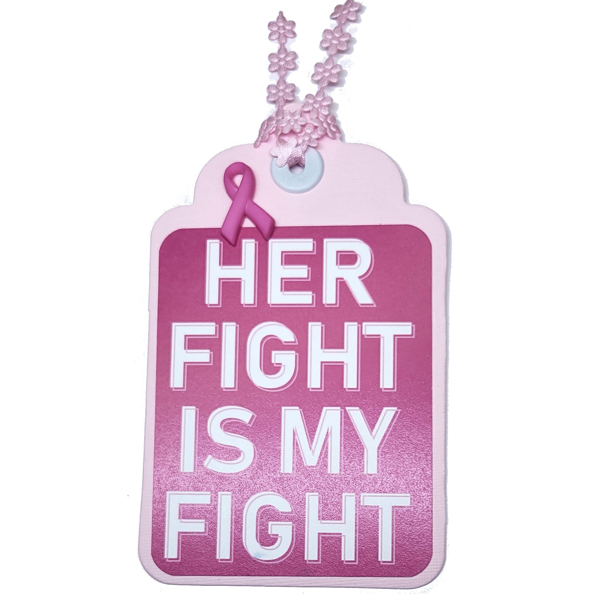 Terrific Tags Collection Her Fight Is My Fight 3x5 Scrapbook Tag Embellishment by SSC Designs