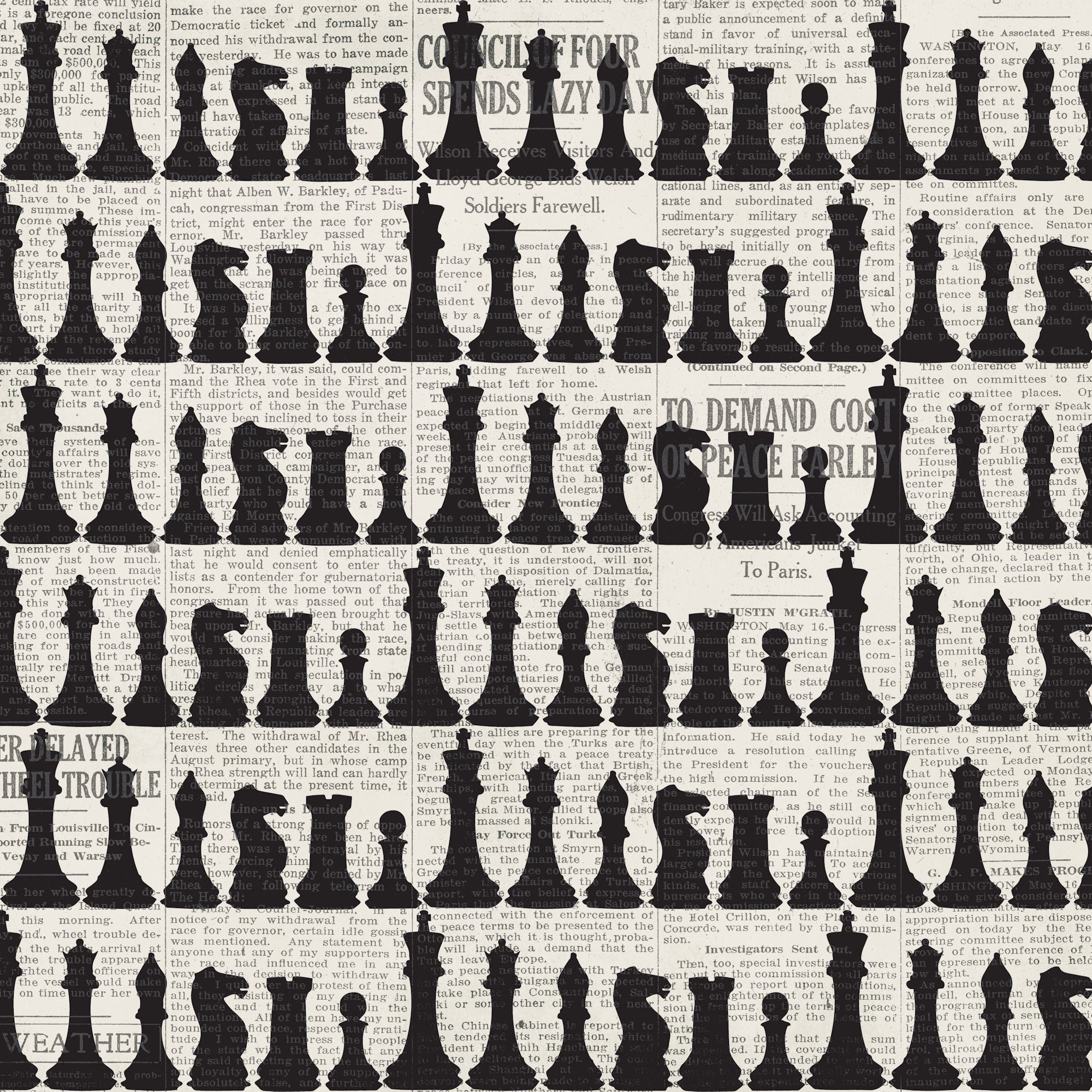 Inspired By Collection Chess 12 x 12 Double-Sided Scrapbook Paper by SSC Designs