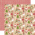 I Love Christmas Here Comes Santa 12 x 12 Double-Sided Scrapbook Paper by Echo Park Paper