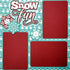 Snow Fun Winter (2) - 12 x 12 Pages, Fully-Assembled & Hand-Crafted 3D Scrapbook Premade by SSC Designs