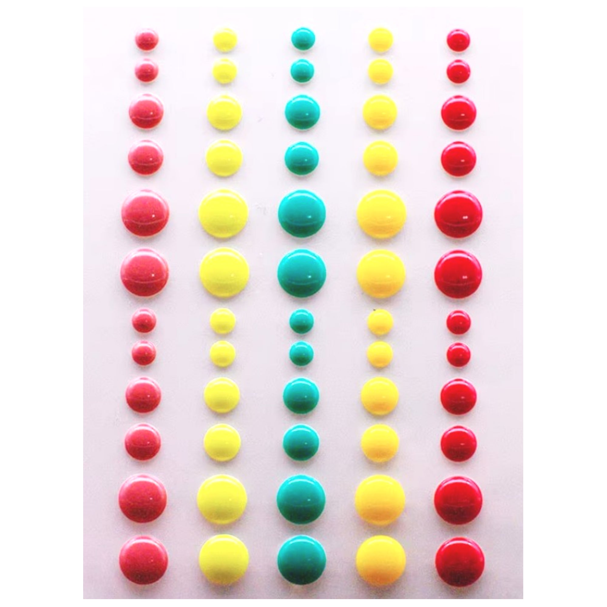 Basically Bling Tropical Vacation Enamel Dots Self-Adhesive Scrapbook Bling by SSC Designs - 60 Pieces