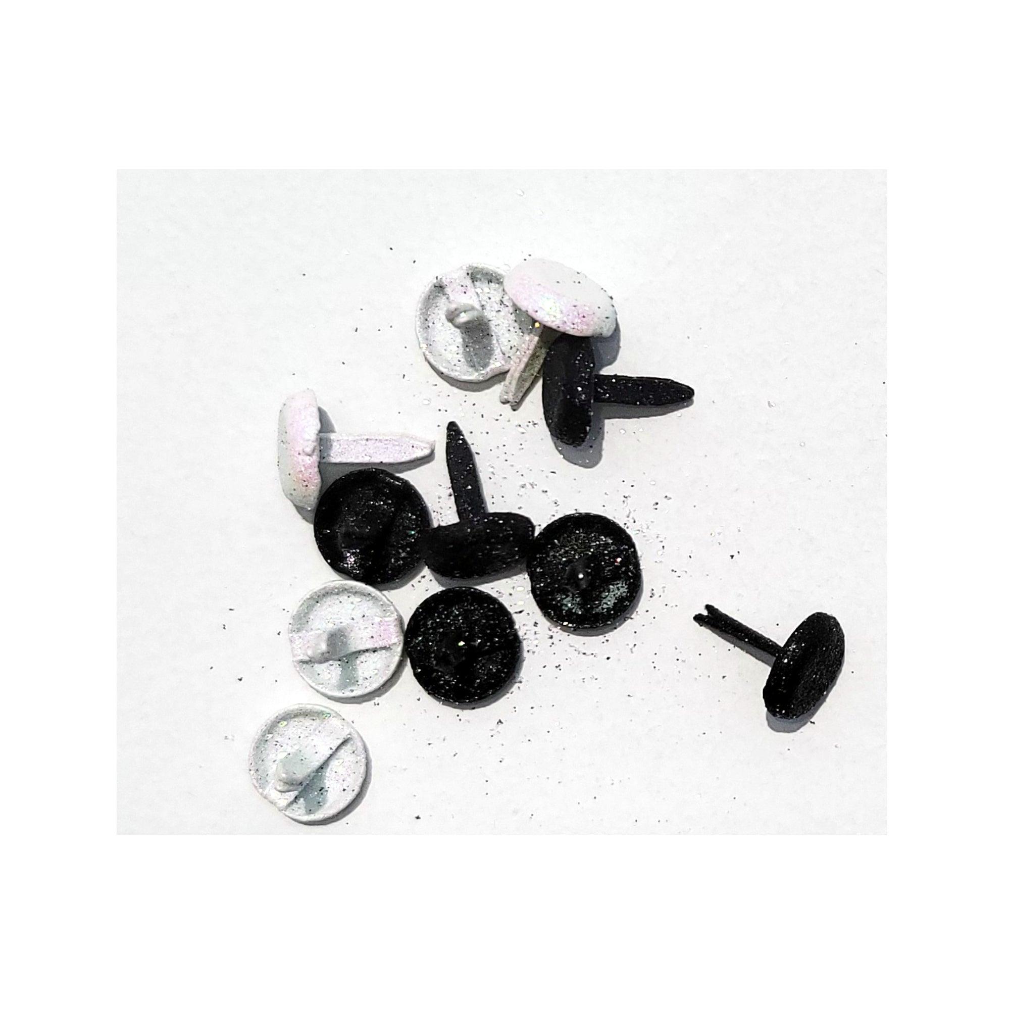 Eyelet Outlet  Black & White 1/8 Glitter Scrapbook Brads – Scrapbook  Supply Companies