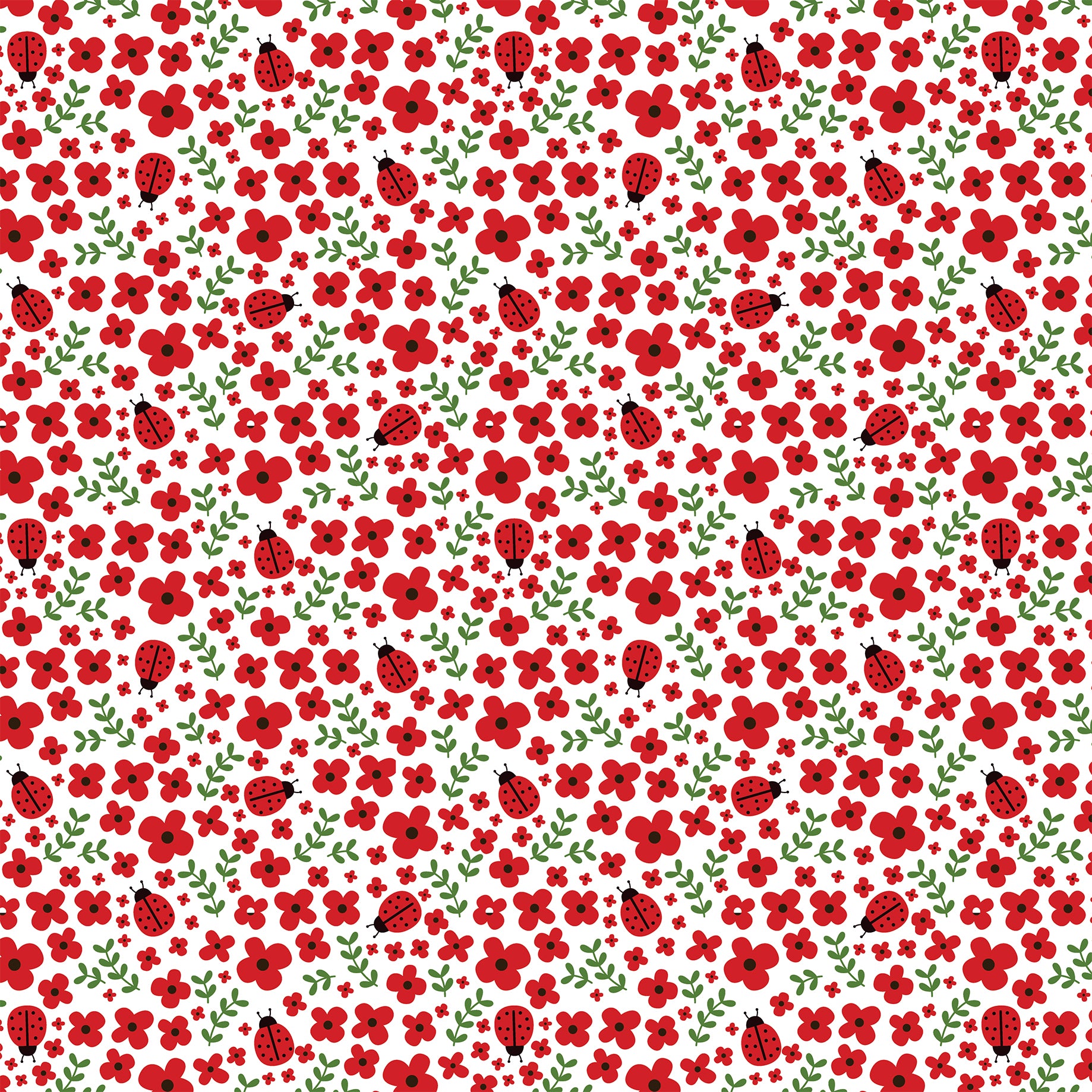 Little Ladybug Collection Ladybug Hugs 12 x 12 Double-Sided Scrapbook Paper by Echo Park Paper