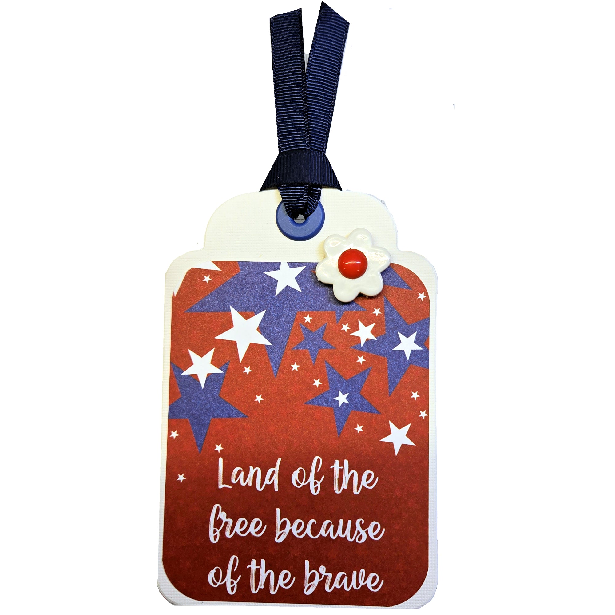 Terrific Tags Collection Land Of The Free Because Of The Brave Accent Tag by SSC Designs