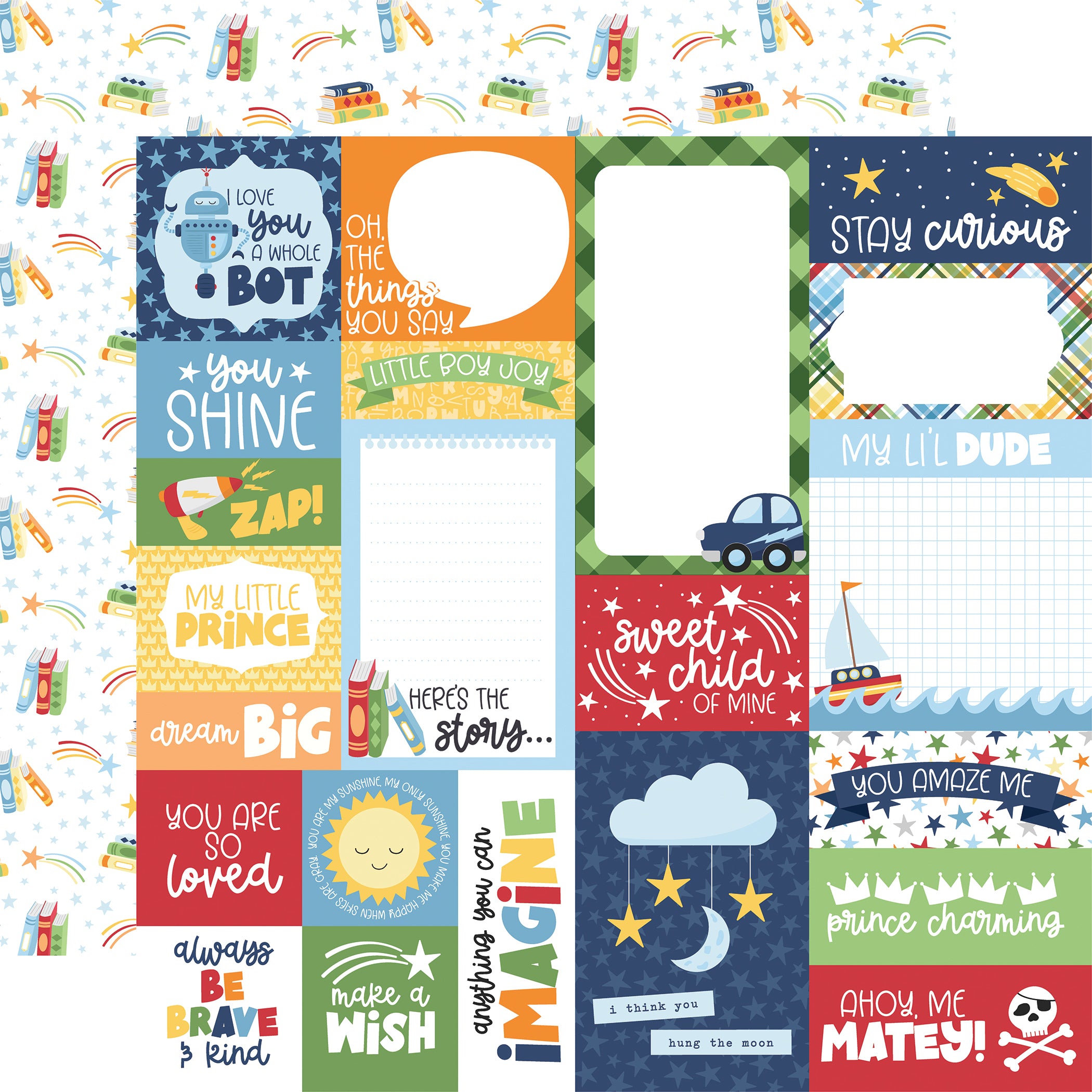 My Little Boy Collection 12 x 12 Scrapbook Collection Kit by Echo Park Paper