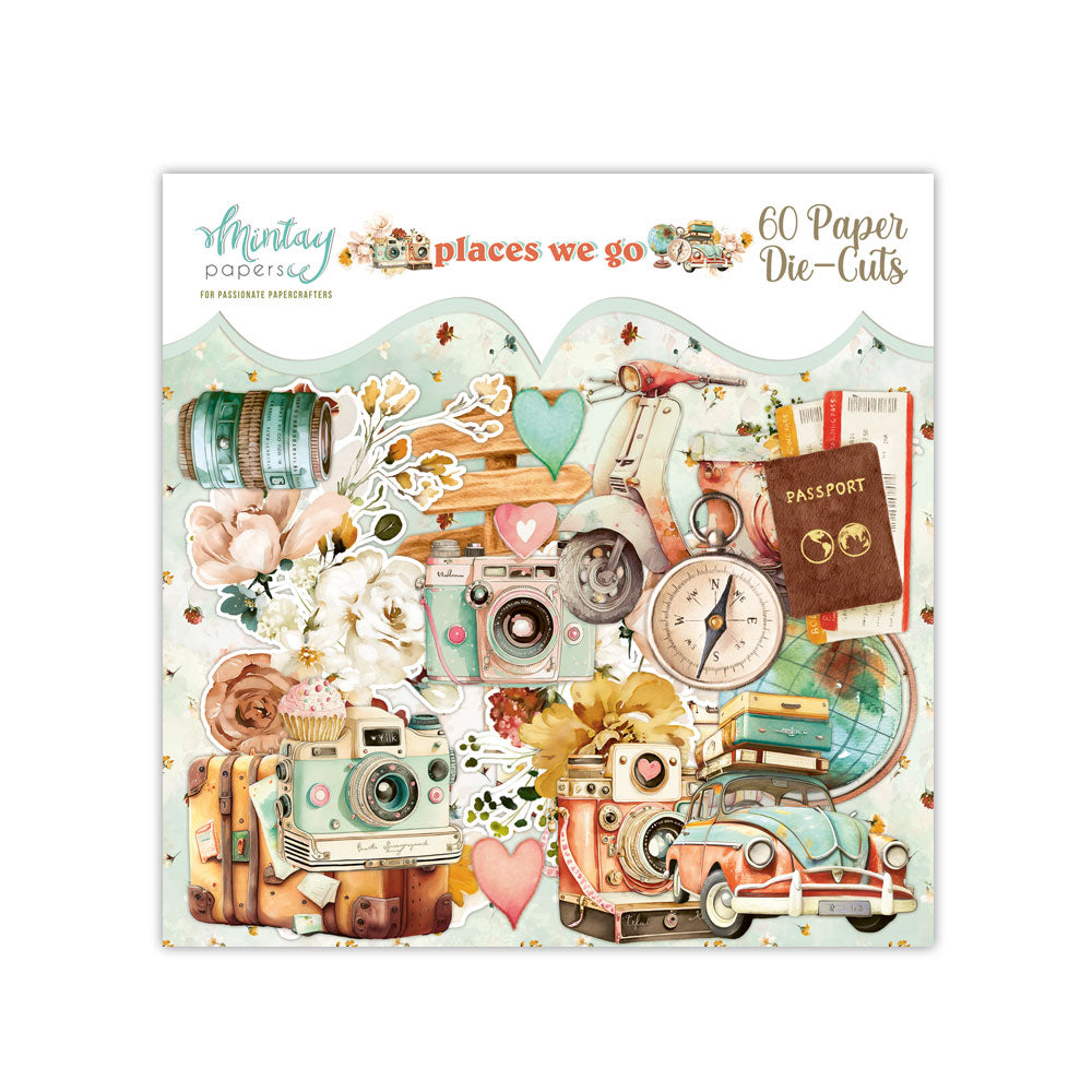 Places We Go Collection 4x8 Scrapbook Ephemera by Mintay Papers