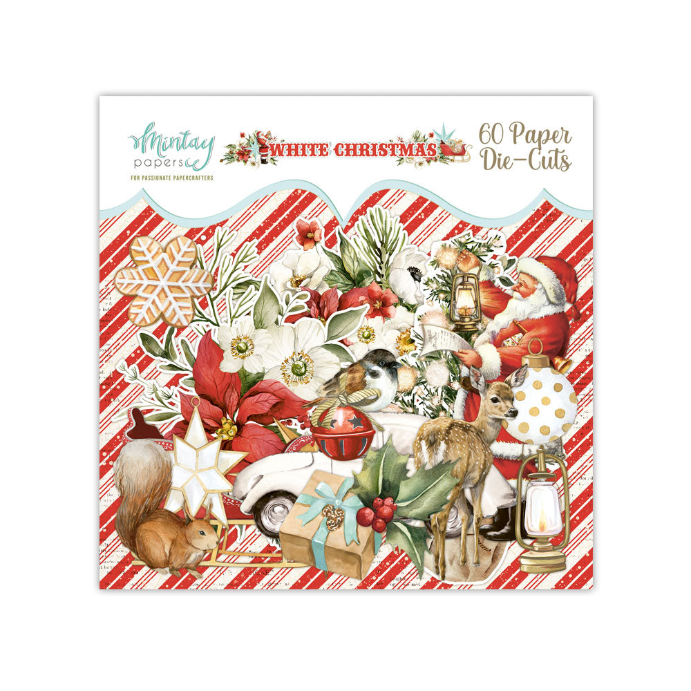 White Christmas Collection Scrapbook Ephemera by Mintay Papers