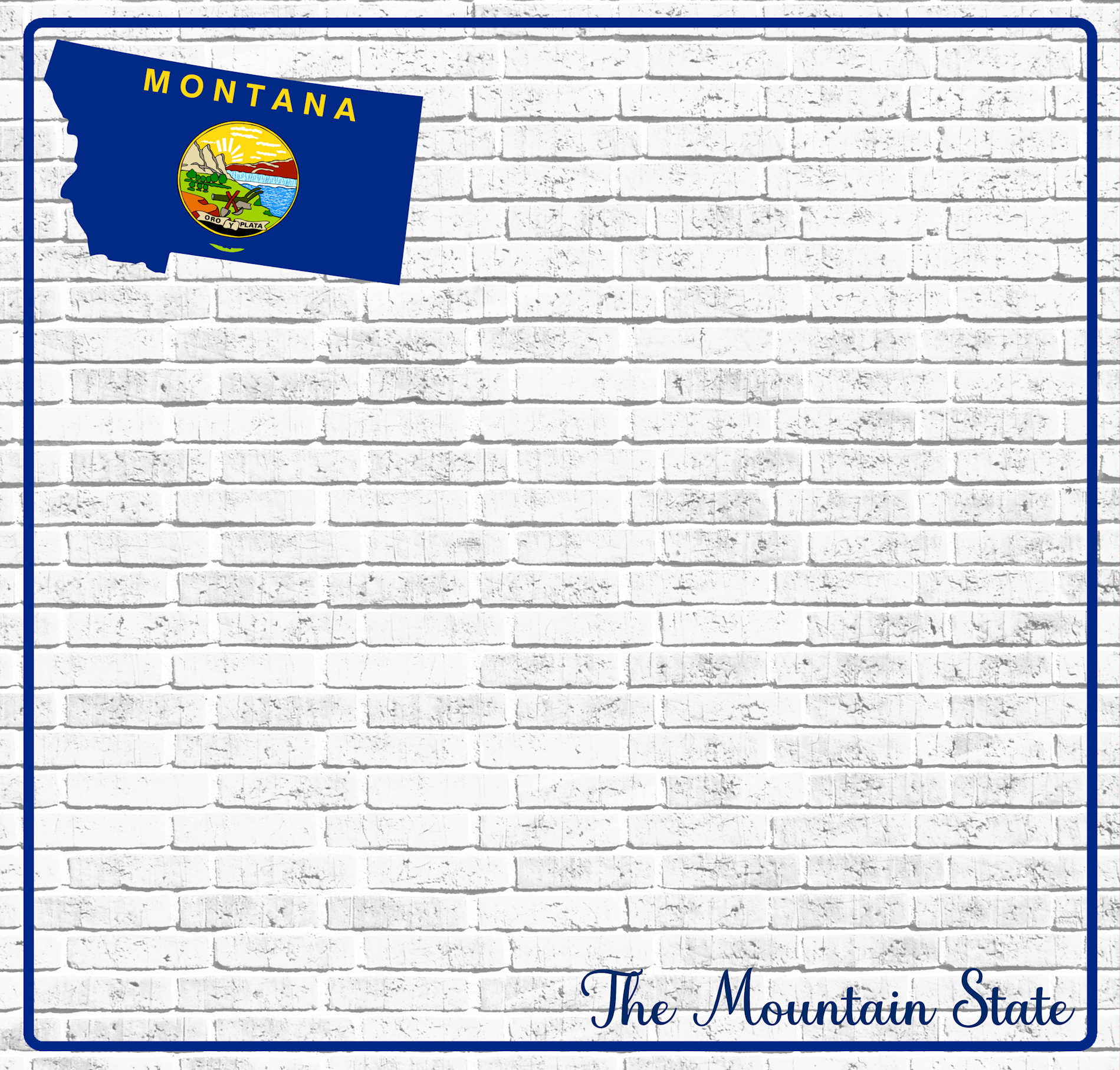 Fifty States Collection Montana 12 x 12 Double-Sided Scrapbook Paper by SSC Designs