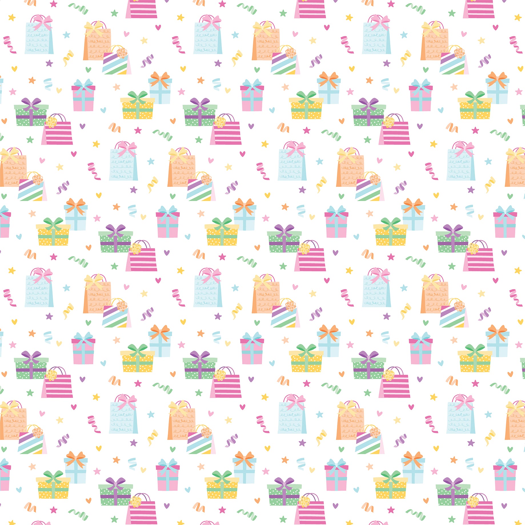 Make a Wish Birthday Girl Collection Sweet Birthday Gifts 12 x 12 Double-Sided Scrapbook Paper by Echo Park Paper