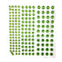 Basically Bling Collection 3, 4 & 5 mm Medium Green Gem Scrapbook Embellishments by SSC Designs - 172 Pieces