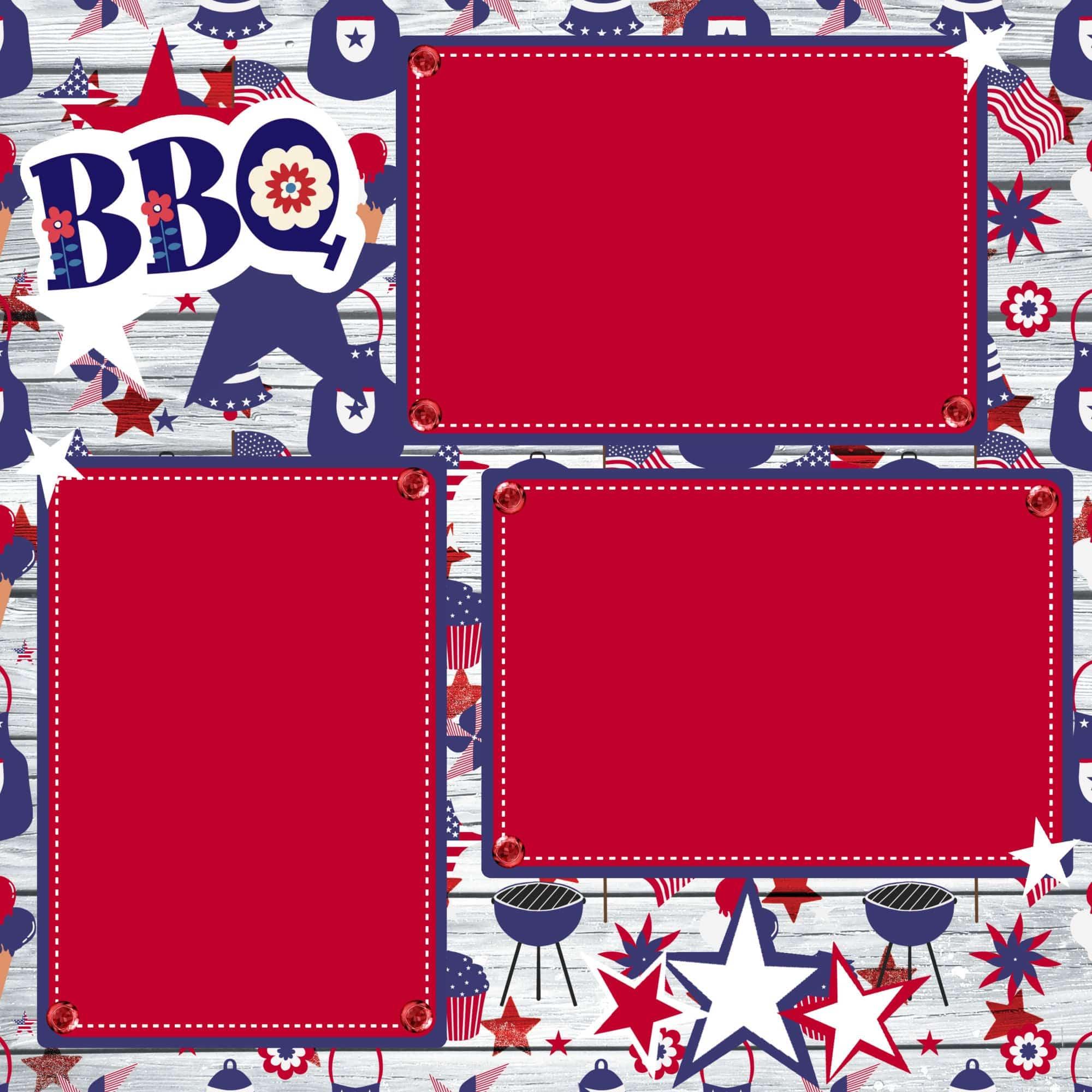 Memorial Day 2023 (2) - 12 x 12 Premade, Printed Scrapbook Pages by SSC Designs - Scrapbook Supply Companies