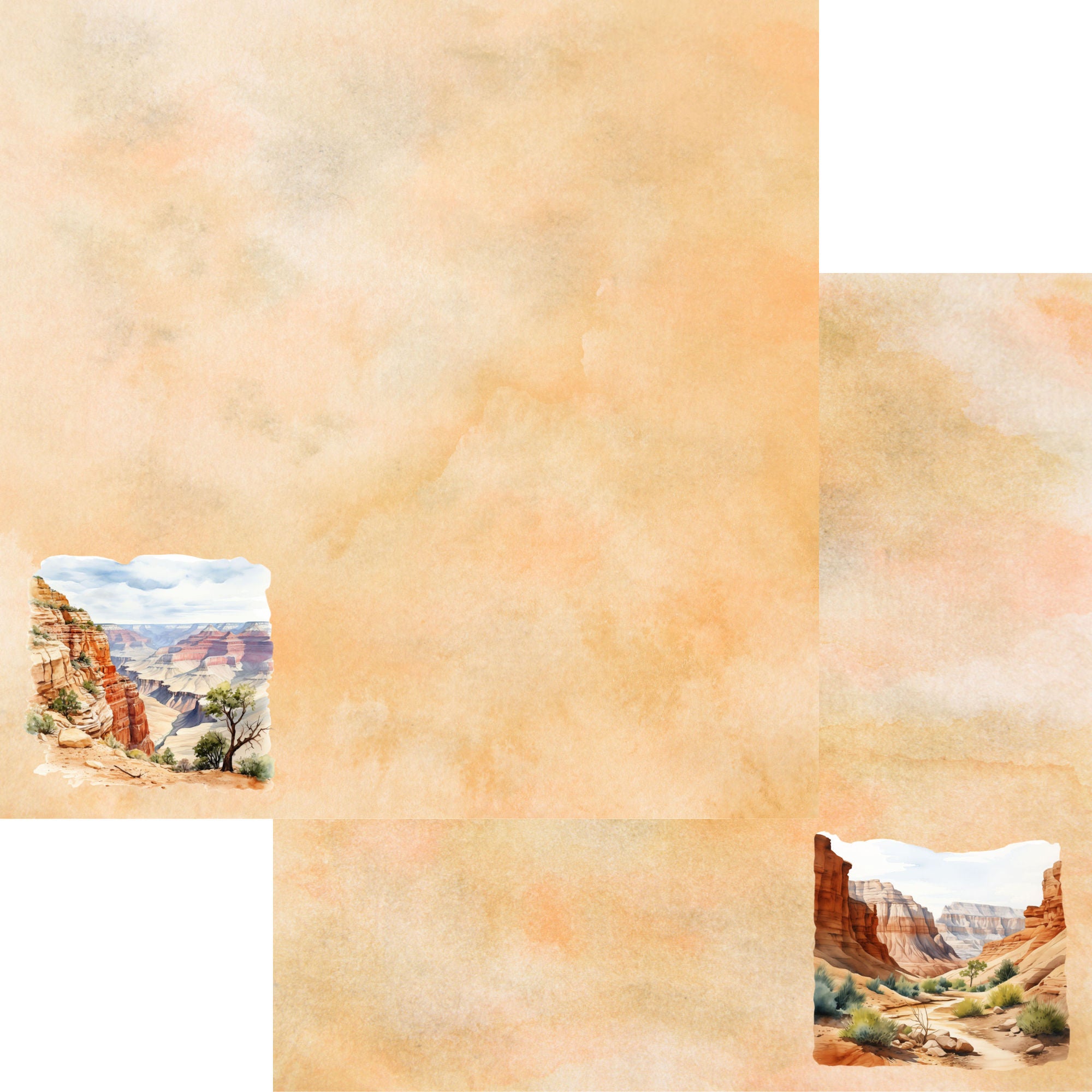 National Parks Collection Scenic Views 12 x 12 Double-Sided Scrapbook Paper by SSC Designs