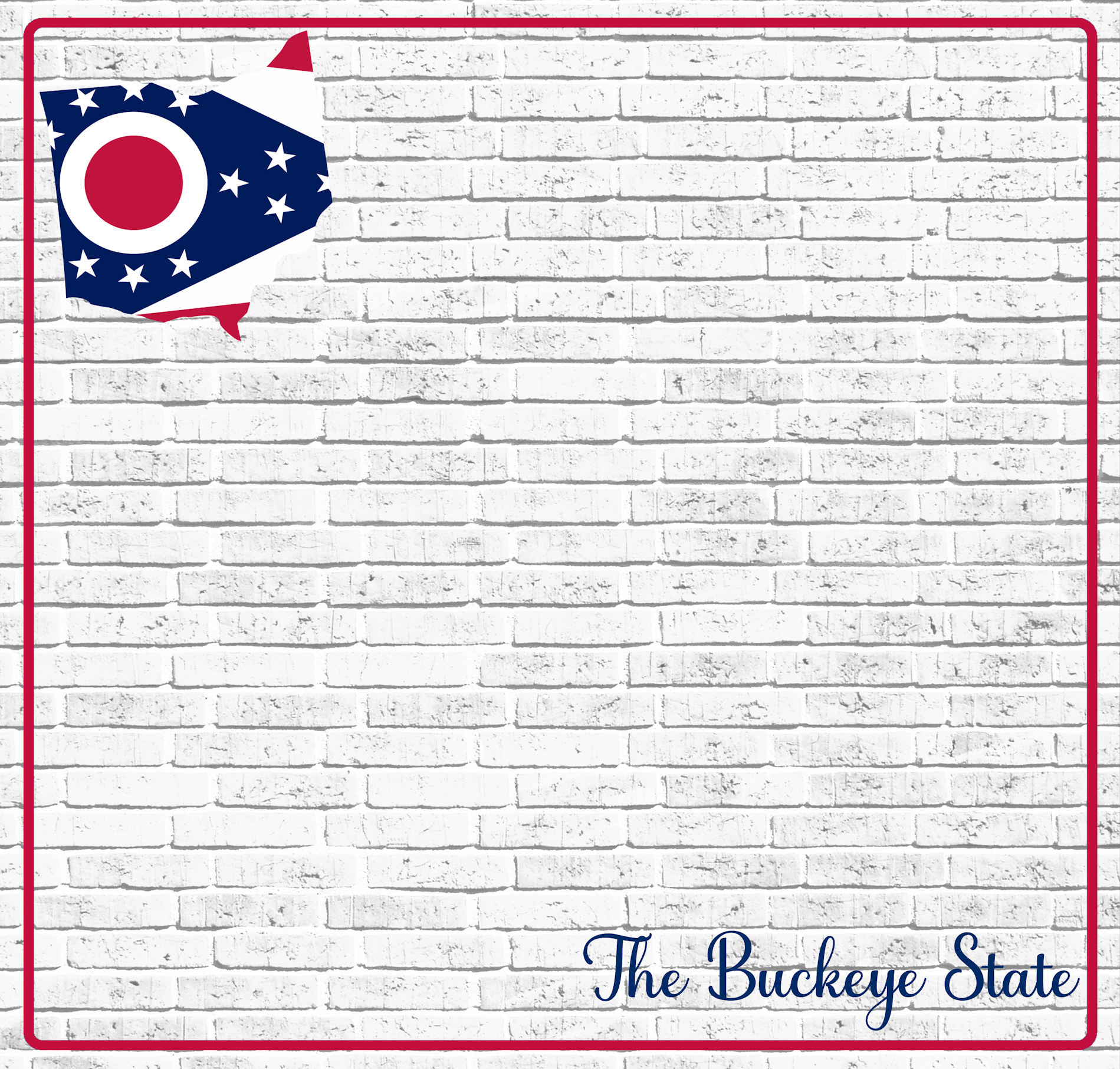 Fifty States Collection Ohio 12 x 12 Double-Sided Scrapbook Paper by SSC Designs
